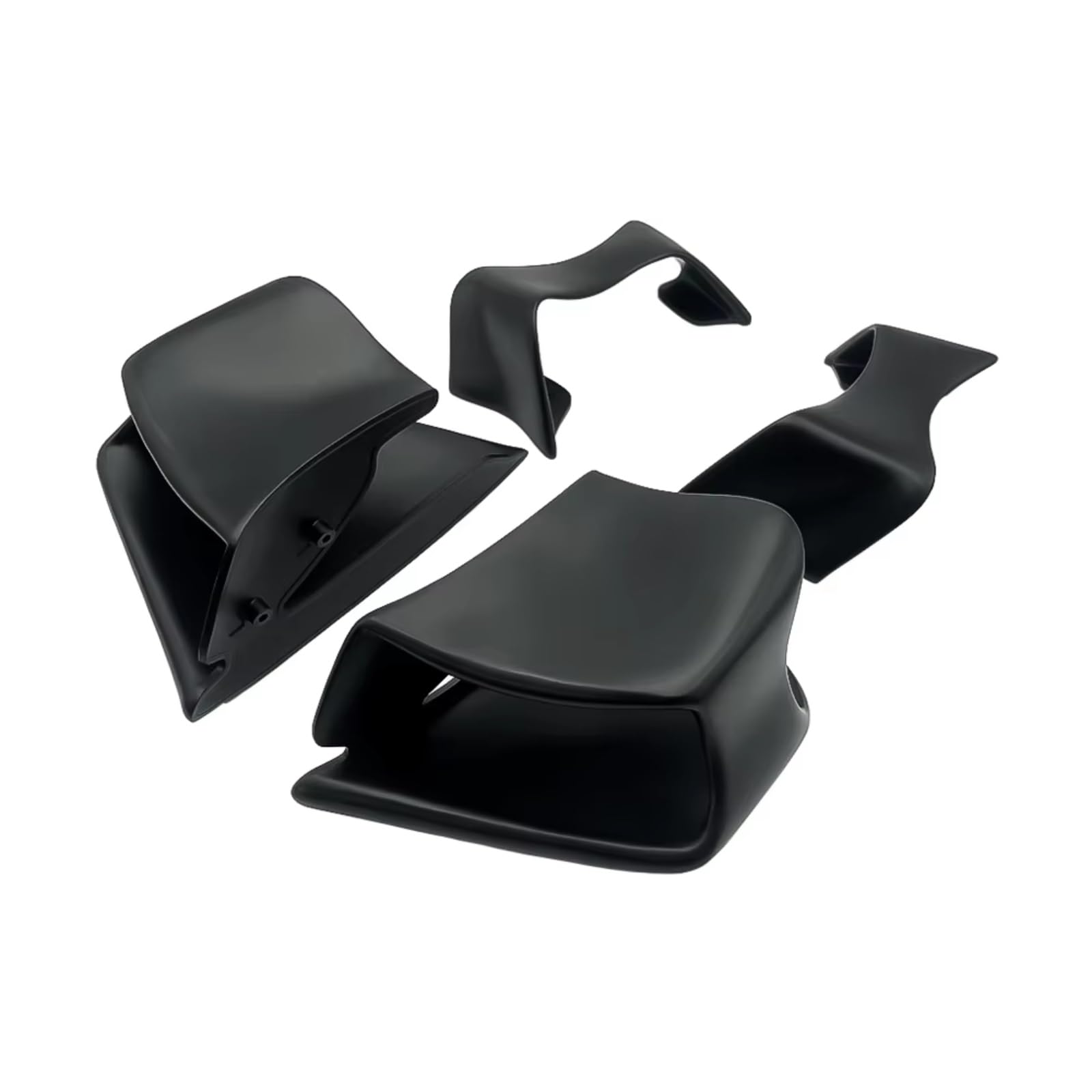 DSWILNV Motorrad Seitenspoiler Kompatibel Mit Ducati Für Panigale/Superleggera Für V4/S/R 2022 2023 2024. Motorrad-Seitenabdeckung Mit Festem Windflügel Und Spoiler(Matte Black) von DSWILNV