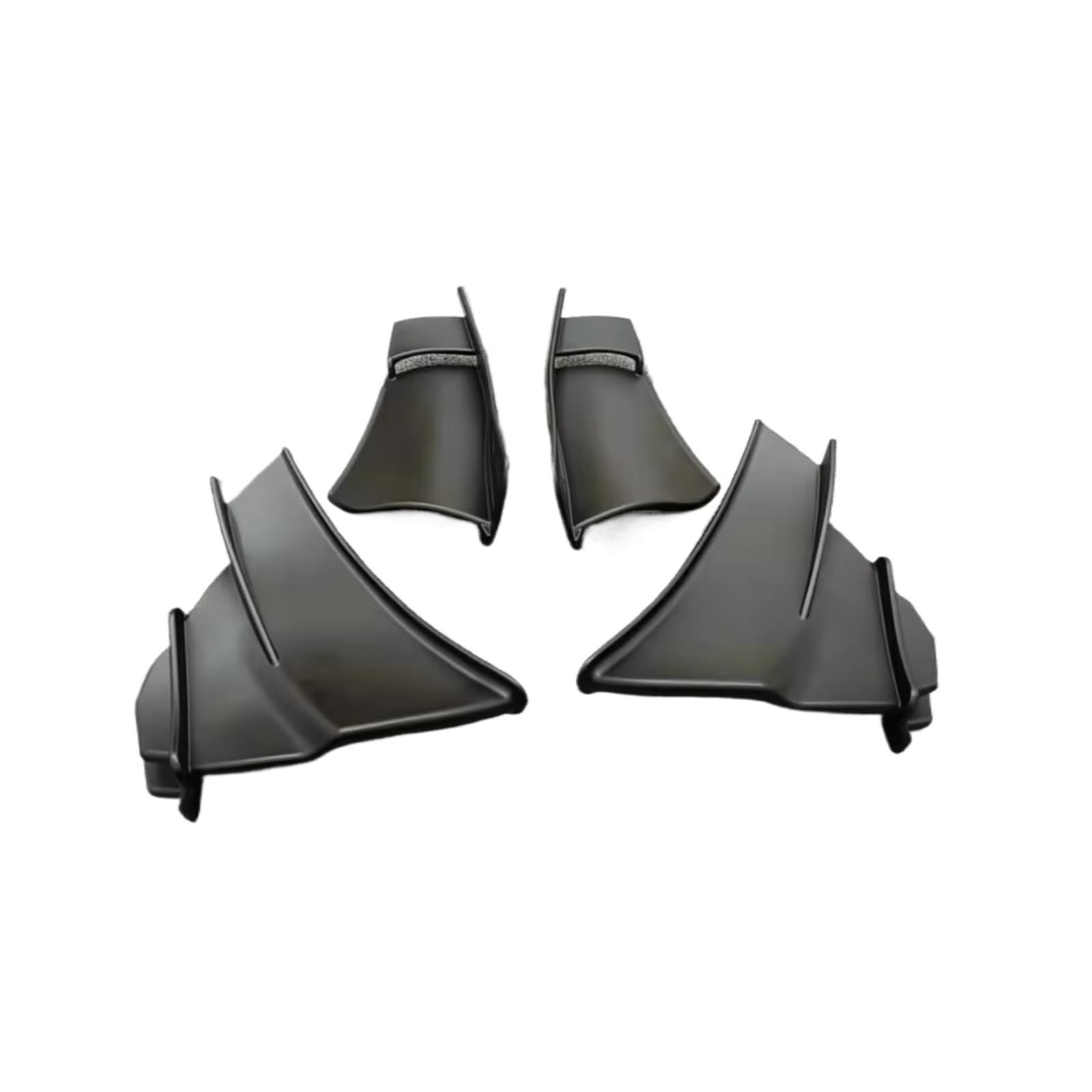 DSWILNV Motorrad Seitenspoiler Kompatibel Mit Ducati Für Panigale Für V4/S/R 2018 2021 Schwarzes Seiten-Winglet Motorrad-Zubehör Spoiler Für Flügelverkleidung Windschutzscheibe(Black) von DSWILNV