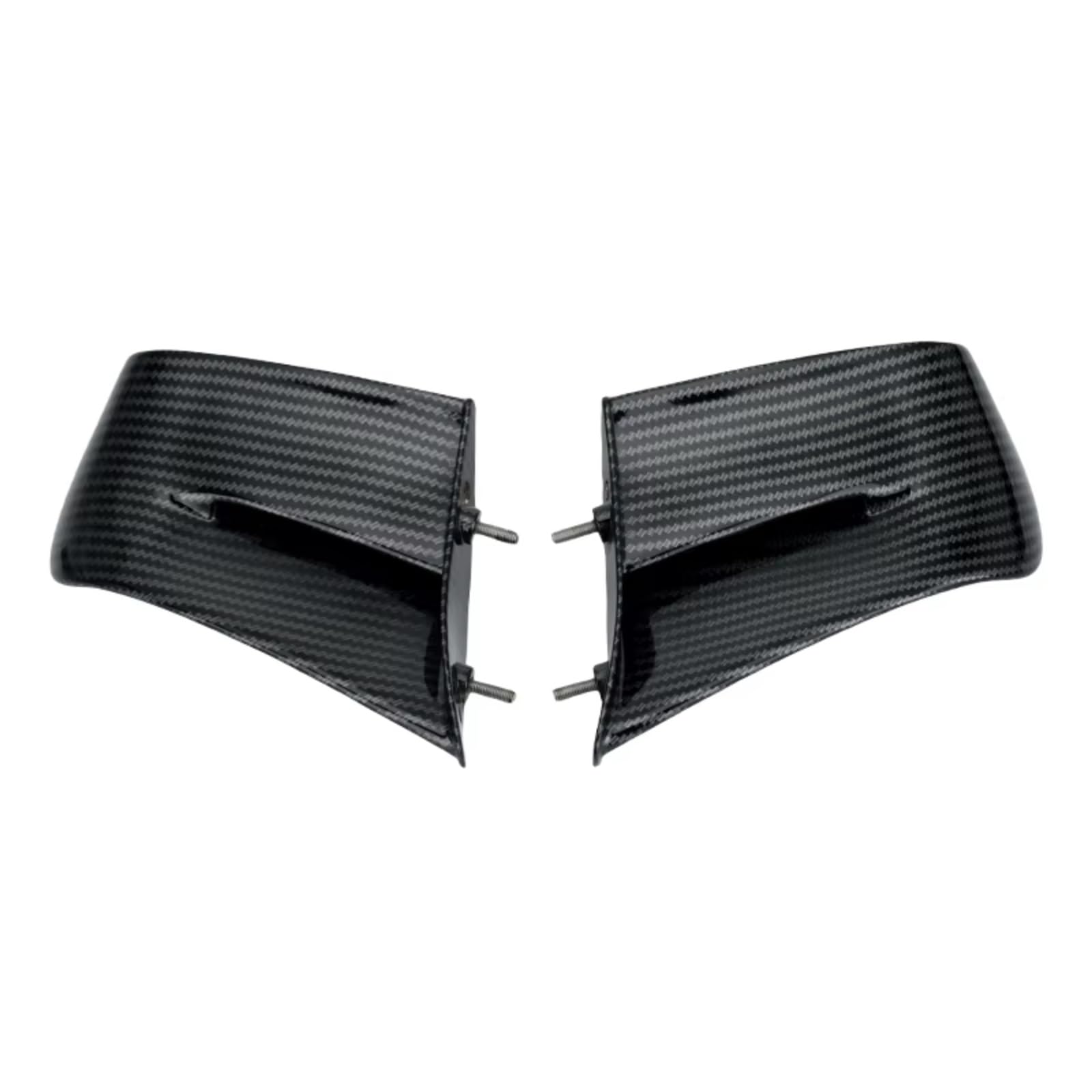 DSWILNV Motorrad Seitenspoiler Kompatibel Mit Ducati Für Panigale Für V4/S/R 2022 2023 2024 Motorrad-Winglet Aerodynamisch Für Flügel-Kit Spoiler Fest Für Flügel(ABS Carbon) von DSWILNV