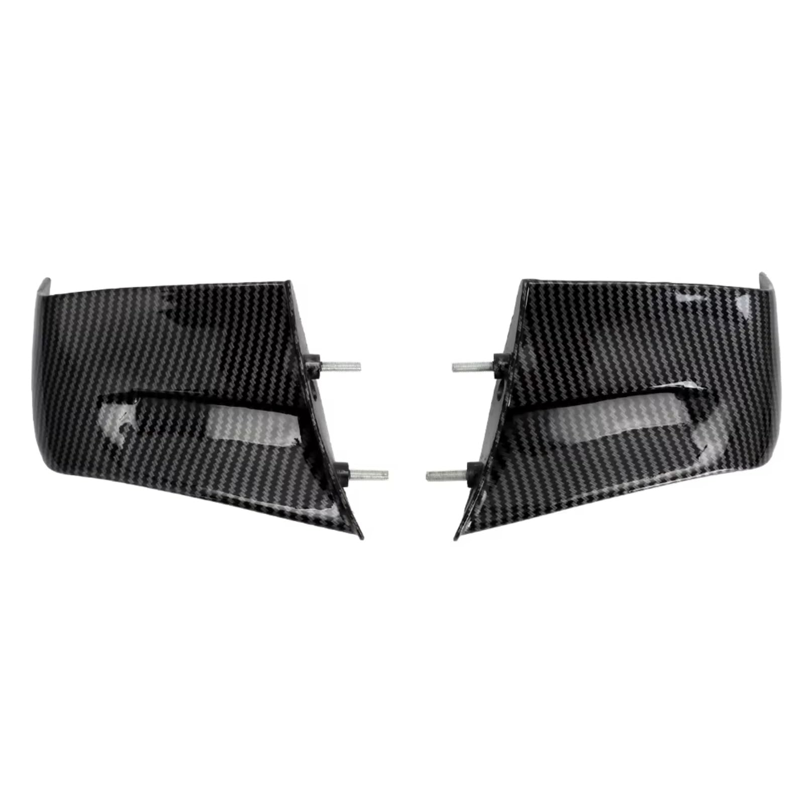 DSWILNV Motorrad Seitenspoiler Kompatibel Mit Ducati Für Panigale Für V4/S/R SP 2022 2023 Motorrad Winglets Aerodynamik Luftabweiser-Kit Seite Für Flügelverkleidungszubehör(Carbon Fiber) von DSWILNV