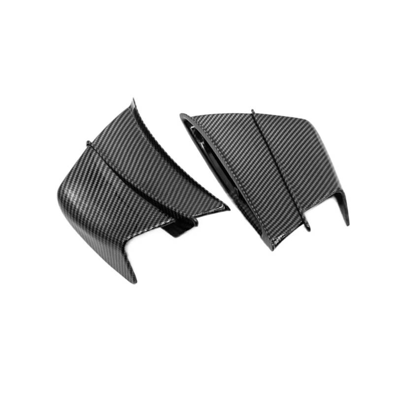 DSWILNV Motorrad Seitenspoiler Kompatibel Mit Ducati Für Panigale V4 2018 2019 2020 2021 Für V4S/R Kohlefaser Winglets Luftabweiser Verkleidung Motorradzubehör(Carbon Fiber Look) von DSWILNV