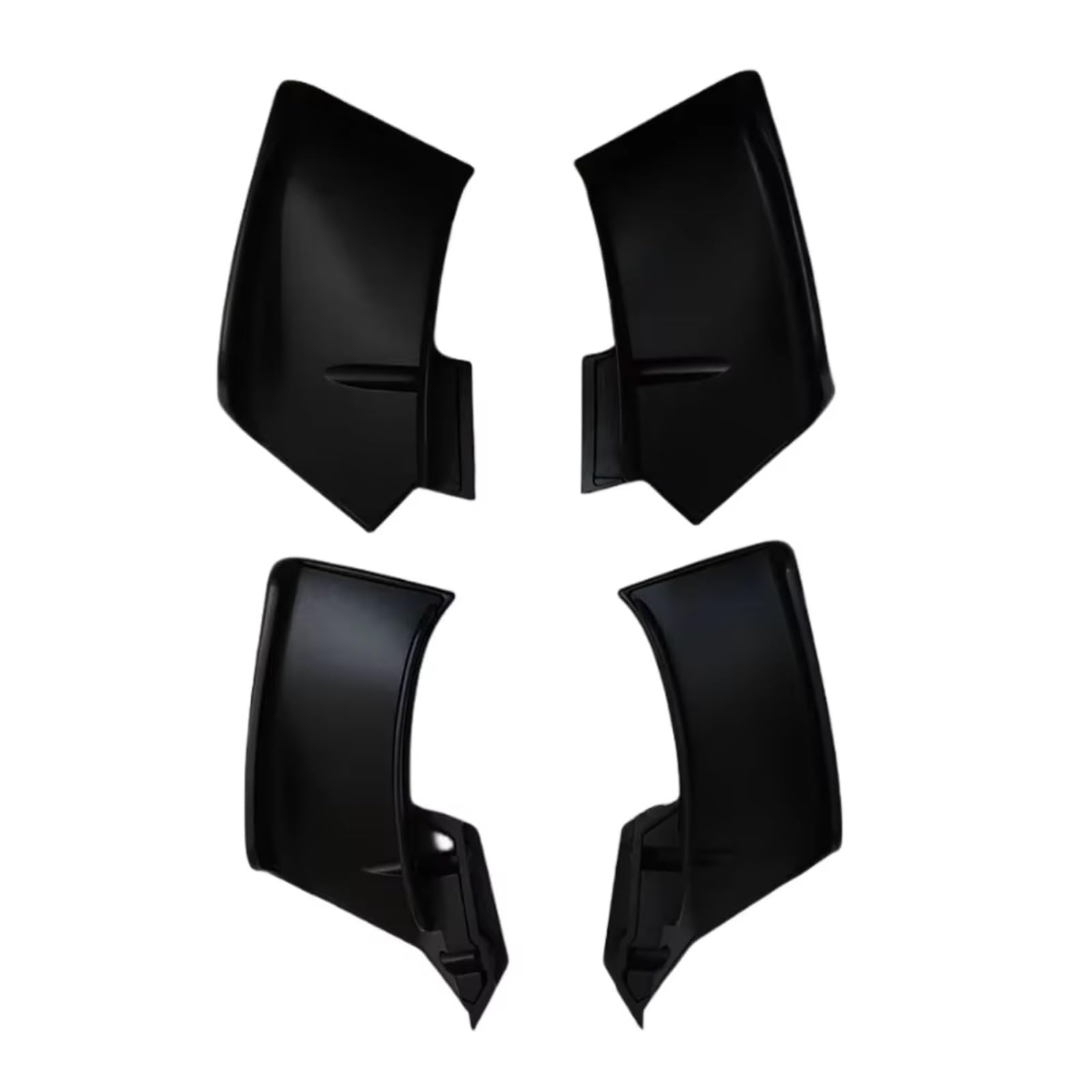 DSWILNV Motorrad Seitenspoiler Kompatibel Mit Ducati Für V4 Für V4S Für V2 Motorradverkleidung Seiten-Winglet Aerodynamisch Für Flügelabweiser Spoiler Motorradzubehör(Black) von DSWILNV