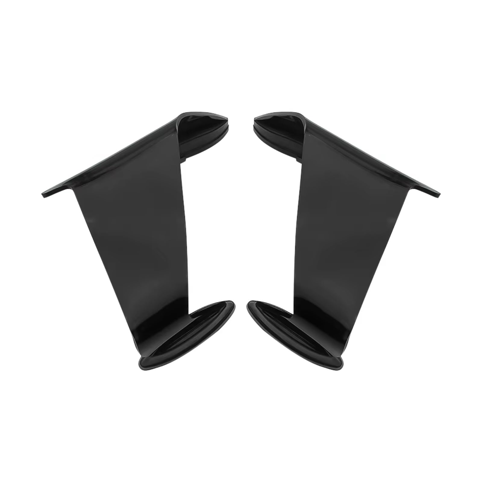 DSWILNV Motorrad Seitenspoiler Kompatibel Mit Für ZX-10R Für ZX-10RR 2021–2024 Motorrad-Aerodynamik Fixiert Für Wing GP Racing Für Wing Side Lower Force Spoiler(Black) von DSWILNV