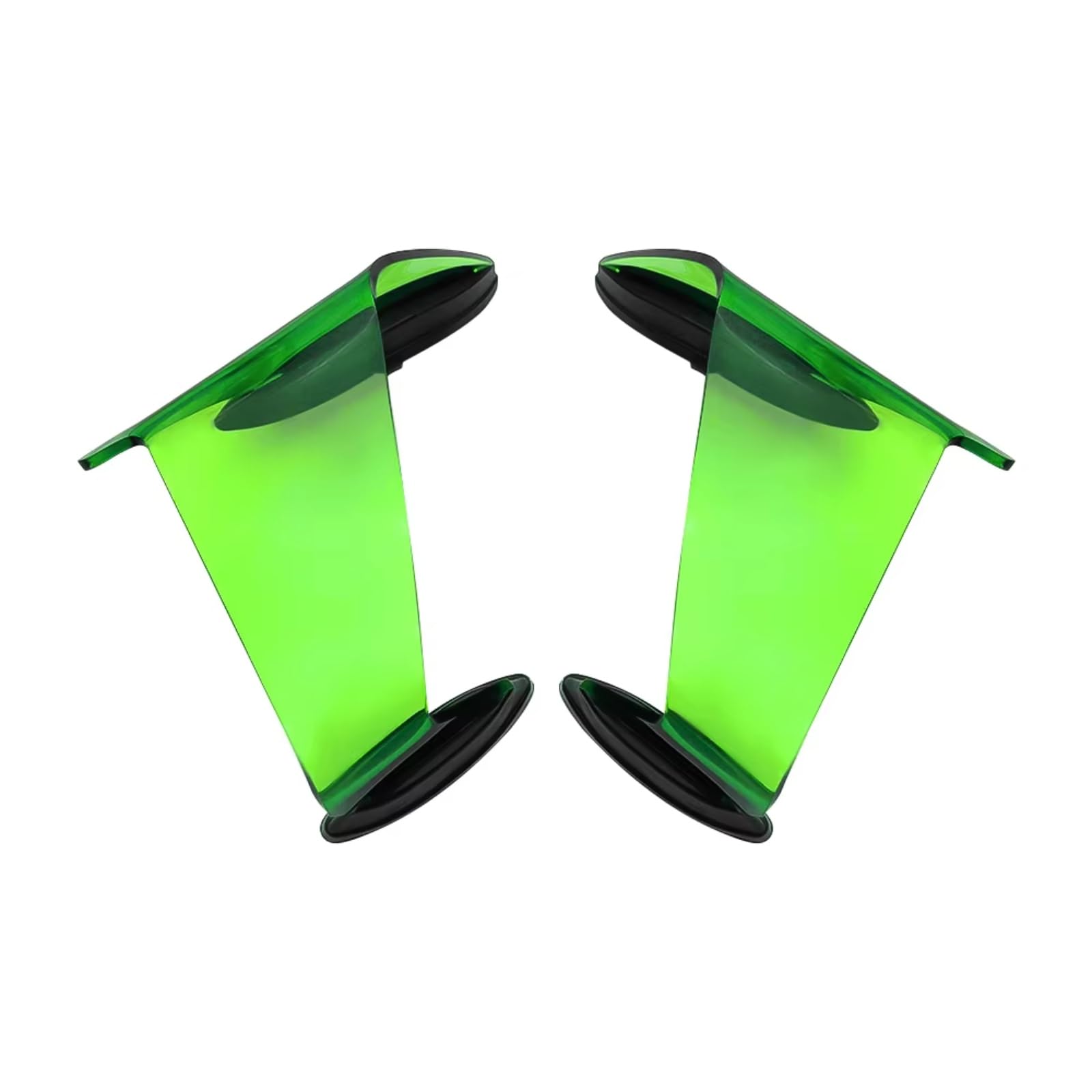 DSWILNV Motorrad Seitenspoiler Kompatibel Mit Für ZX-10R Für ZX-10RR 2021–2024 Motorrad-Aerodynamik Fixiert Für Wing GP Racing Für Wing Side Lower Force Spoiler(Green) von DSWILNV