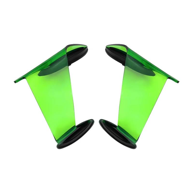 DSWILNV Motorrad Seitenspoiler Kompatibel Mit Für ZX-10R Für ZX-10RR 2021–2024 Motorrad-Aerodynamik Fixiert Für Wing GP Racing Für Wing Side Lower Force Spoiler(Green) von DSWILNV