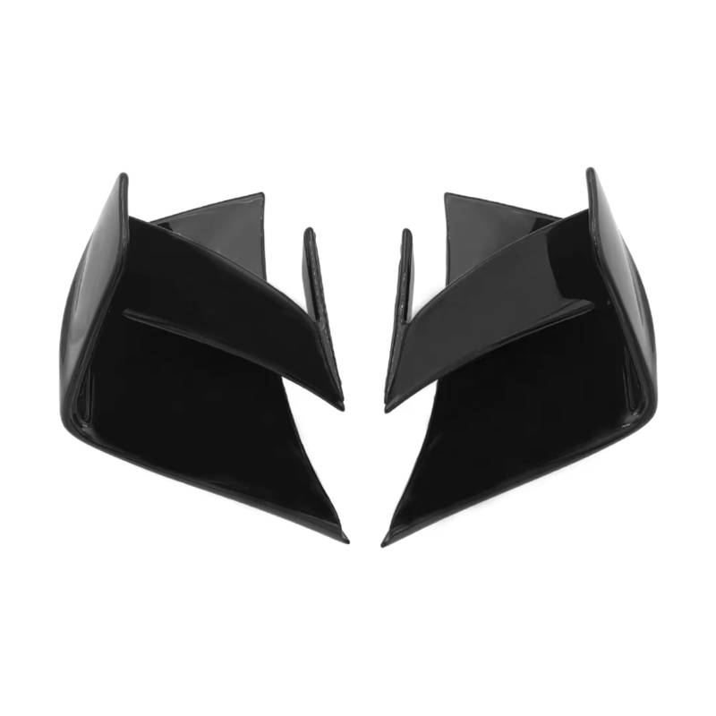 DSWILNV Motorrad Seitenspoiler Kompatibel Mit Suzuki Für GSX-R1000 2017 2018 2019 2020 2021 2022 2023 Motorrad-Spoiler Fest Für Flügelzubehör(Bright Black) von DSWILNV