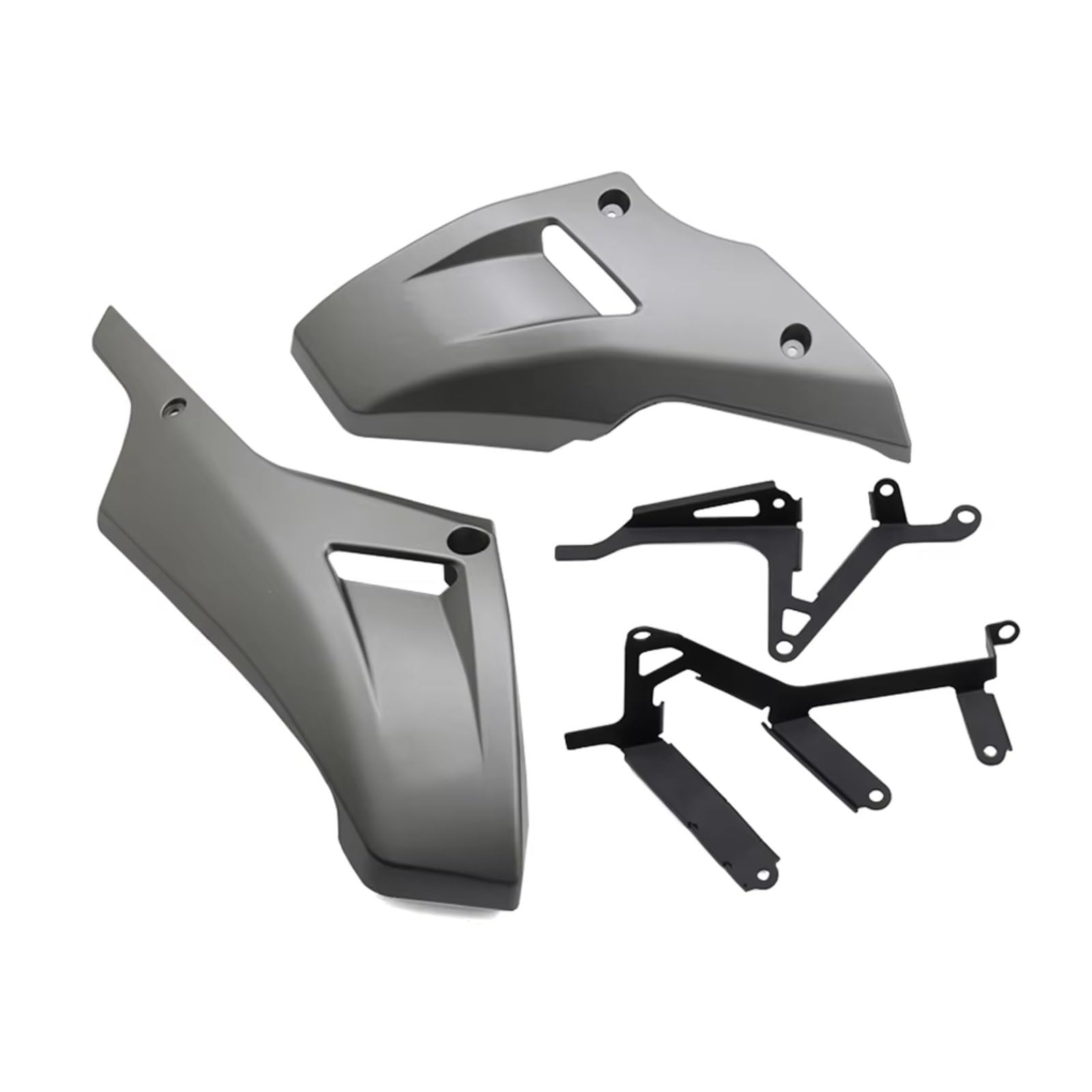 DSWILNV Motorrad Seitenspoiler Kompatibel Mit Yamaha Für MT-07 Für FZ-07 Für Tracer 700 Motorspoilerbauch Für Pan Unterer Verkleidungsrahmenschutz Motorschutz(Gray) von DSWILNV