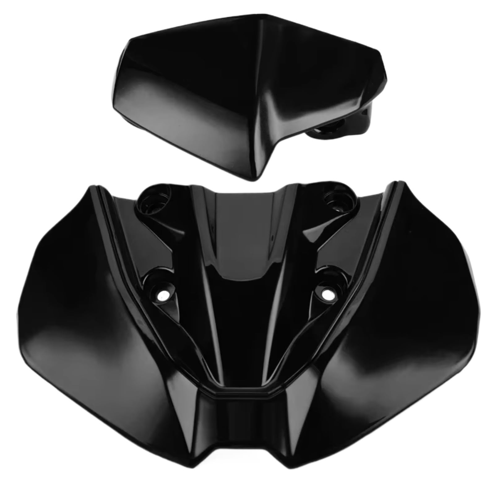 DSWILNV Motorrad Seitenspoiler Kompatibel Mit Yamaha Für MT-09 Für MT-09 SP 2018 2019 2020 Motorrad Obere Vordere Abdeckung Motorrad Zubehör(Gloss Black) von DSWILNV