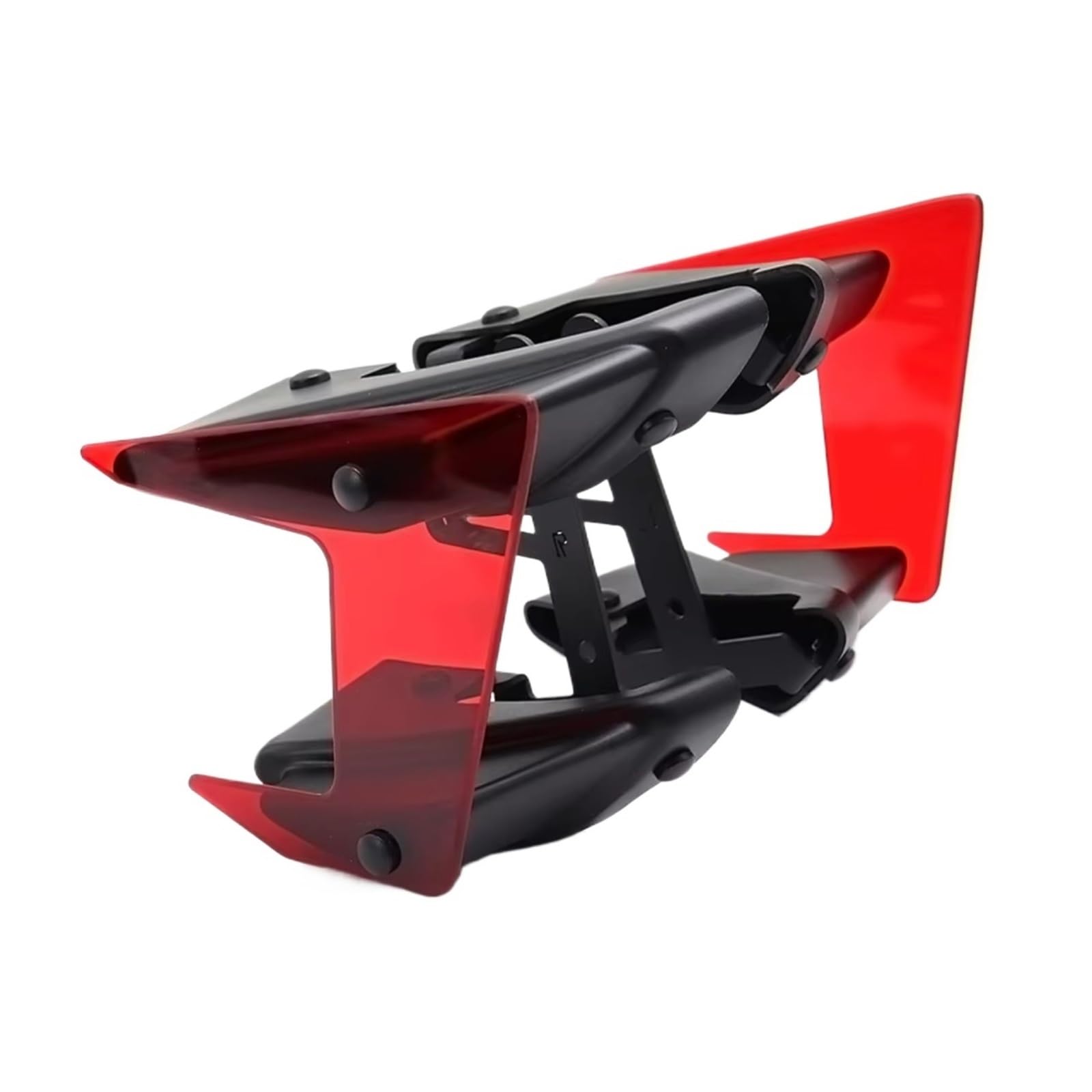 DSWILNV Motorrad Seitenspoiler Kompatibel Mit Yamaha Für MT-09 Für MT09SP 2017–2020 Motorradteile Seitlicher Abtrieb Für Nackte Spoiler Feste Winglet-Verkleidung Für Flügelabweiser(Red) von DSWILNV