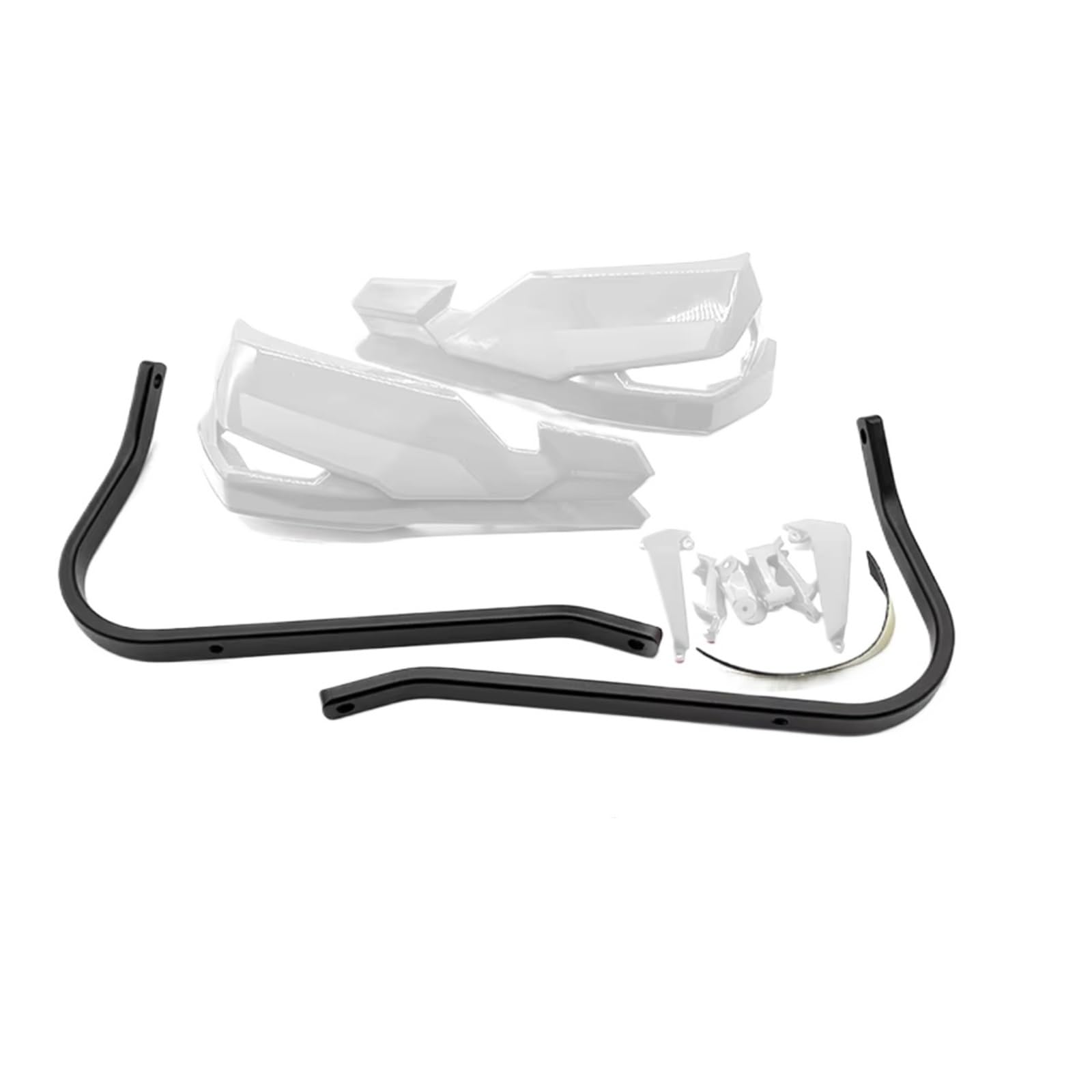 DSWILNV Motorrad Seitenspoiler Kompatibel Mit Yamaha Für Tenere 700 2019 2020 2021 2022 2023 2024 Motorräder Zubehör Lenkerbildschirm Mit Spoilerschutz(White) von DSWILNV