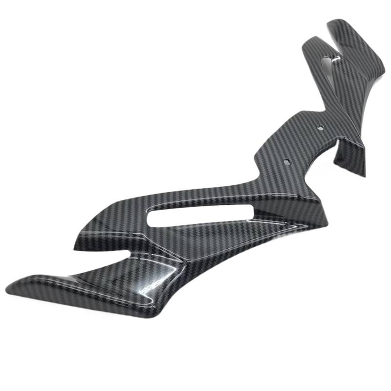 DSWILNV Motorrad Seitenspoiler Kompatibel Mit Yamaha Für YZFR3 Für YZF-R25 2019 2020 2021 2022 2023 Motorrad Winglet Spoiler Aerodynamische Verkleidungsflügel Windschutzscheibe(Carbon Fiber Look) von DSWILNV