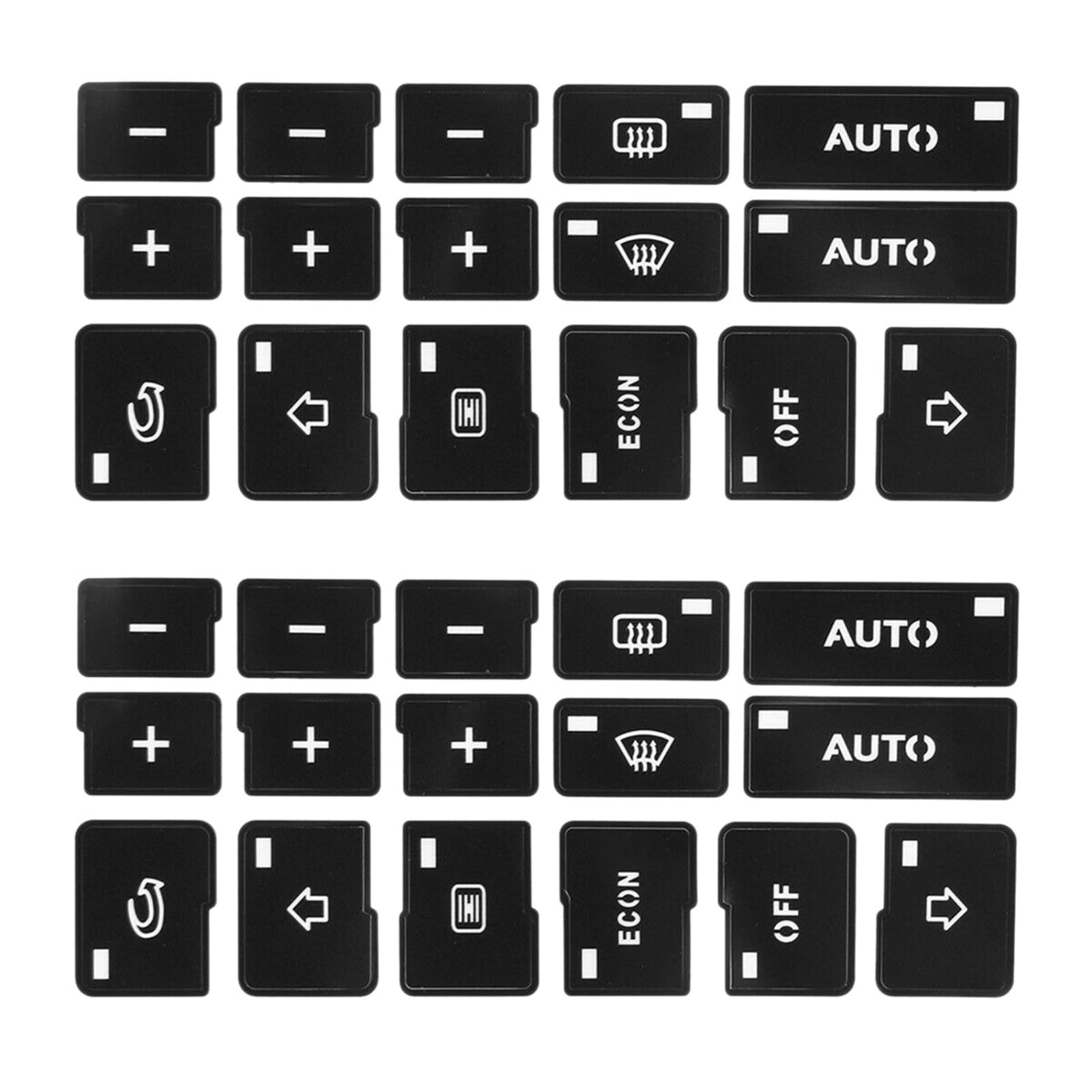 DSWILNV Switch Knopf Aufkleber Kompatibel Mit Für A4 B6 B7 2000 2001 2002 2003 2004 AC-Klimaautomatikknopf-Reparaturaufkleber-Aufkleber Autoinnenausstattung von DSWILNV