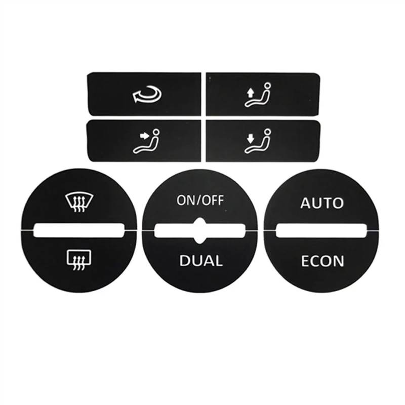 DSWILNV Switch Knopf Aufkleber Kompatibel Mit Golf Für Mk5 2004 2005 2006 2007 2008. Interne Tastenaufkleber. Multifunktions-Tastenaufkleber. Auto-Innenraumschalterteil. von DSWILNV