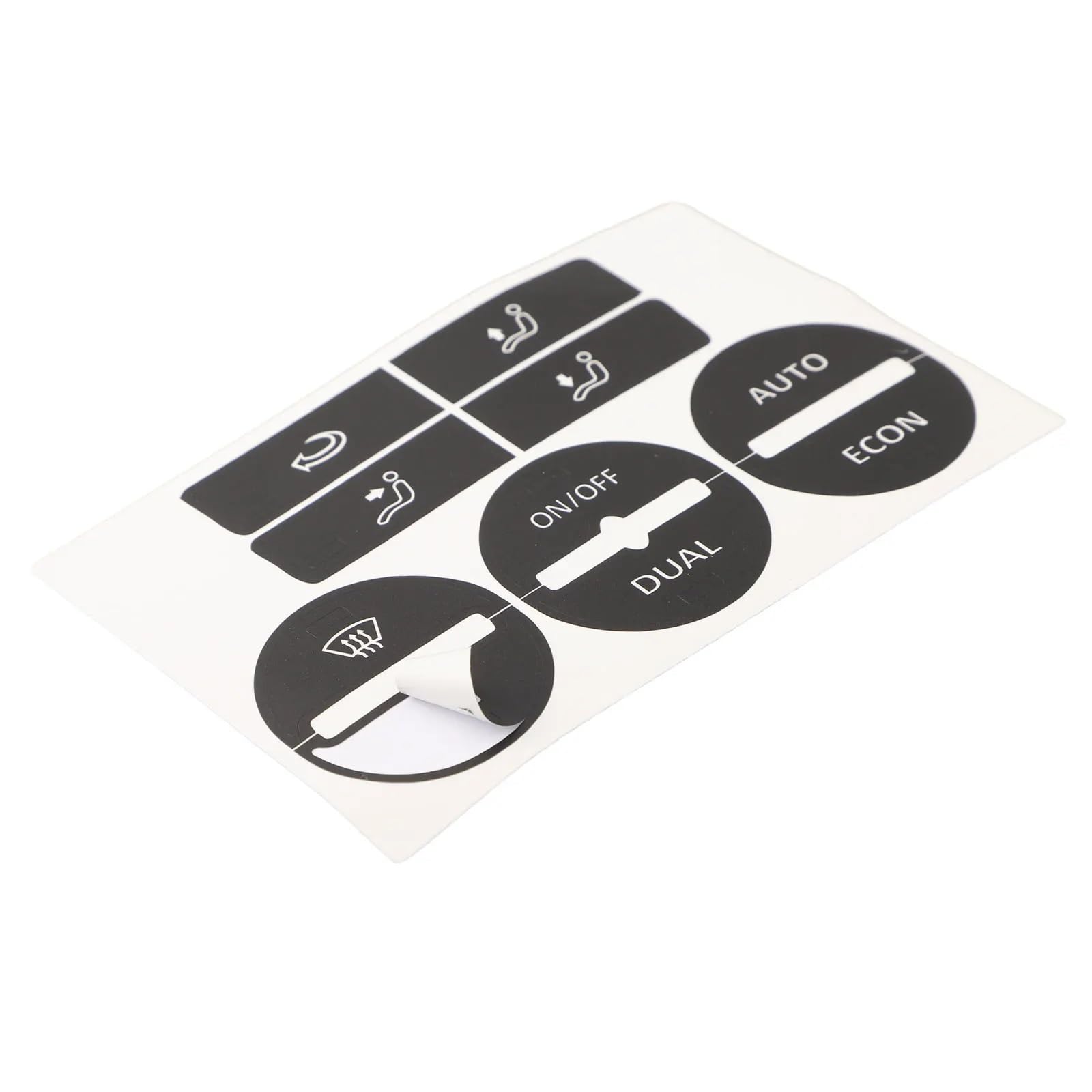 DSWILNV Switch Knopf Aufkleber Kompatibel Mit VW Für Passat 2005 2006 2007 2008 2009 2010 Autoinnenraumaufkleber Und -abziehbilder Armaturenbrettknopf-Reparatursatz Interne Knopfaufkleber von DSWILNV