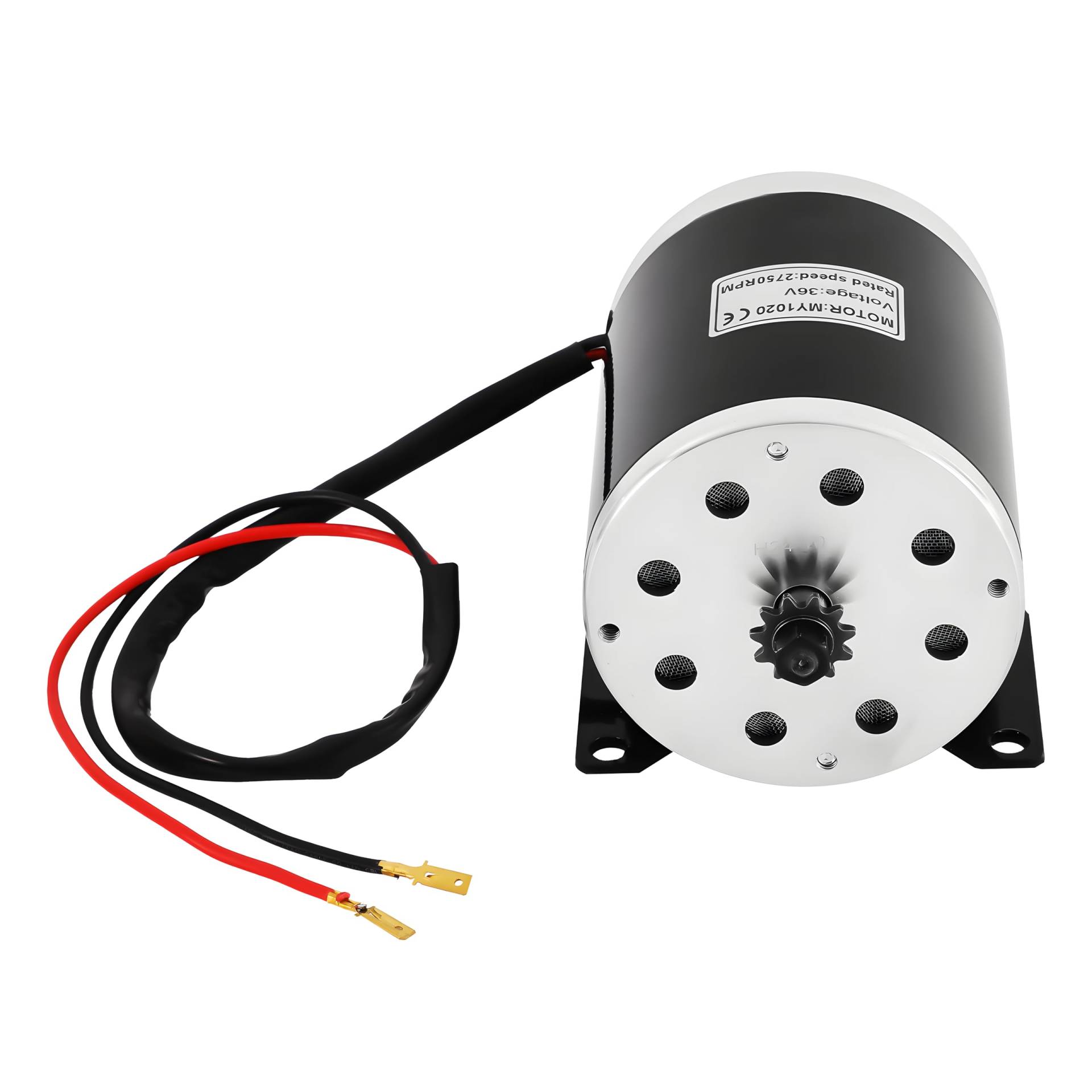 800W 36V Bürstenmotor, DSYOGX Kompakter und Kleiner Gokart DC Elektrischer Bürstenmotor Umbausatz Brush Motor, Electric Brushed Motor With Controller & Pedal von DSYOGX