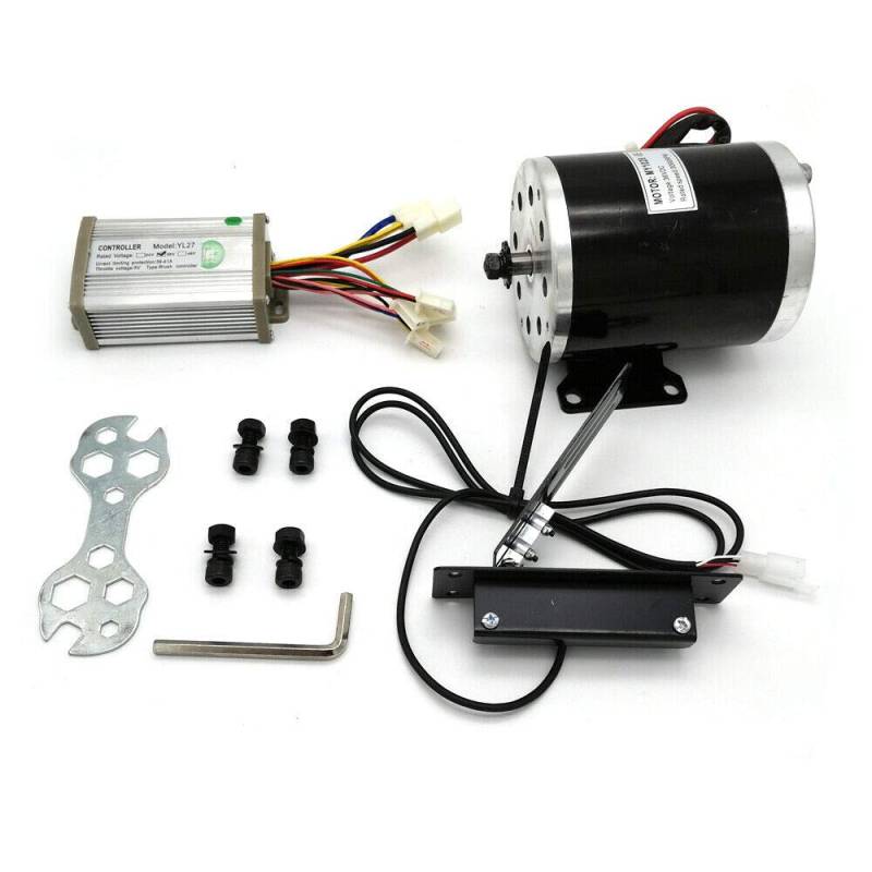 DSYOGX 36V DC Bürstenmotor Brush Motor 800W Go-Kart Elektromotor mit Controller Pedal Elektromotor 2800 U/Min Elektromotor Für Go-kart, Trikes, Fahrräder von DSYOGX