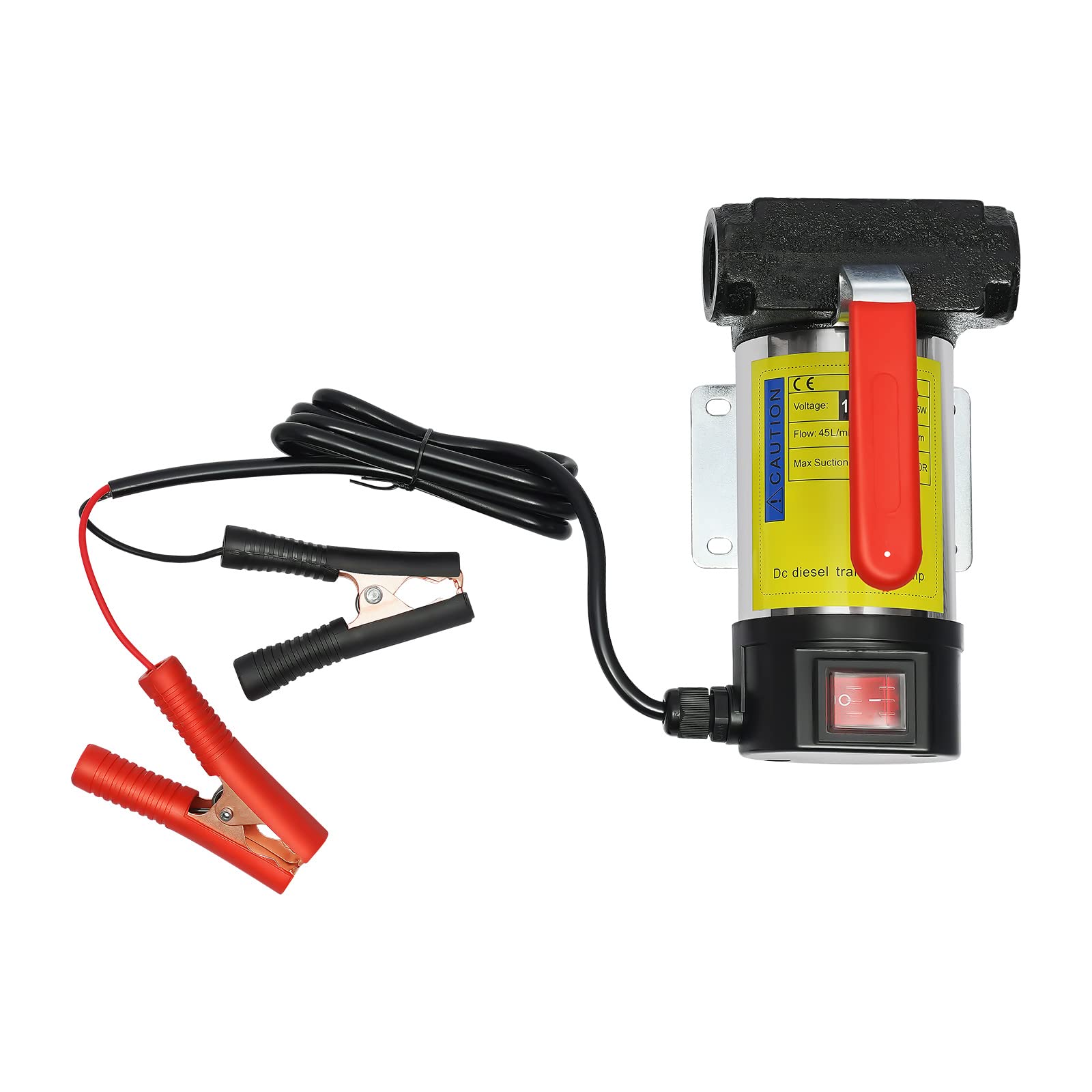 Diesel Pumpe Kit, DSYOGX 12V 200W Elektrisch Selbstansaugend Ölpumpe Set enthält Handliche Pumpe und Pistole, Lange Schläuche, für universelle Diesel-Fahrzeugmodelle von DSYOGX