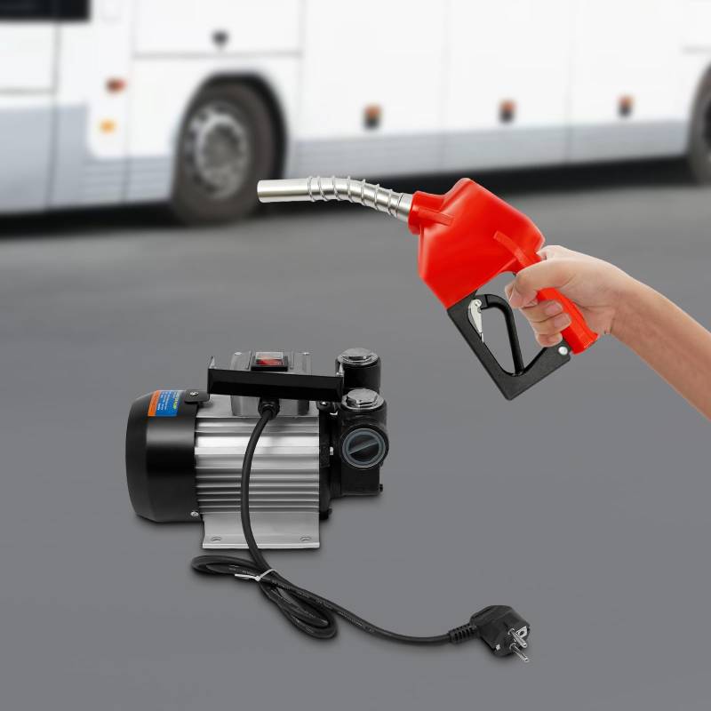 Dieselpumpe, DSYOGX 220V 550W Selbstansaugend Set aus Ölpumpe und Betankungspistole - 2800 U/min Mobile Tankstelle Kraftstoffpumpe Heizölpumpe von DSYOGX