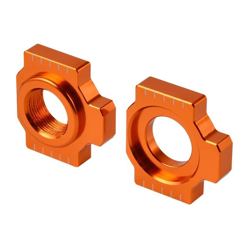 DShanLa Achsblöcke Ketteneinsteller für K.T.M 690 790 950 990 1050 1090 1190 1290 Duke Enduro Supermoto Super Adventure R S LC8 SMR SMT RC8 DShanLa (Color : Orange) von DShanLa