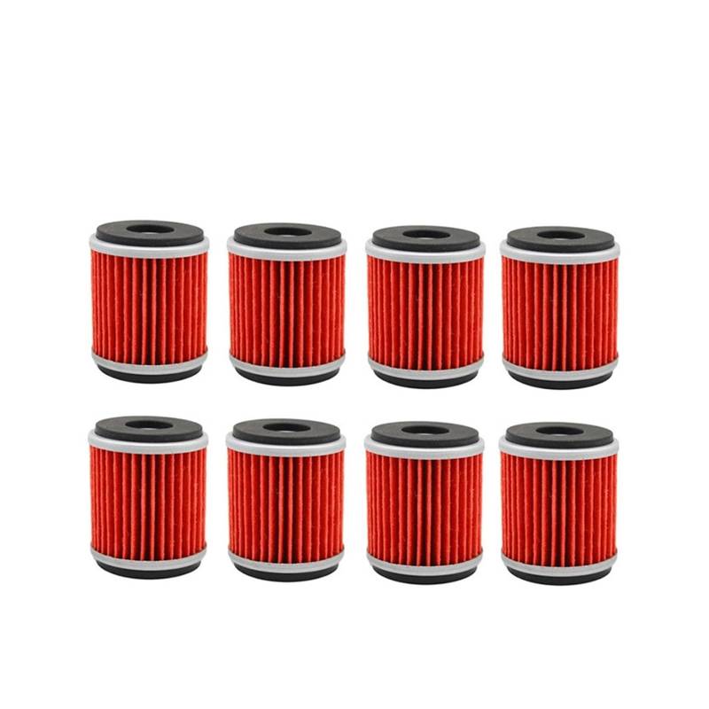 8 stücke Motorrad Grid Öl Filter for CZD 300 WR 125 250 450 VP 125 YZFR 125 TZ 450F 250 XT 250 YFZ 450 YZF R125 von DTEYSD