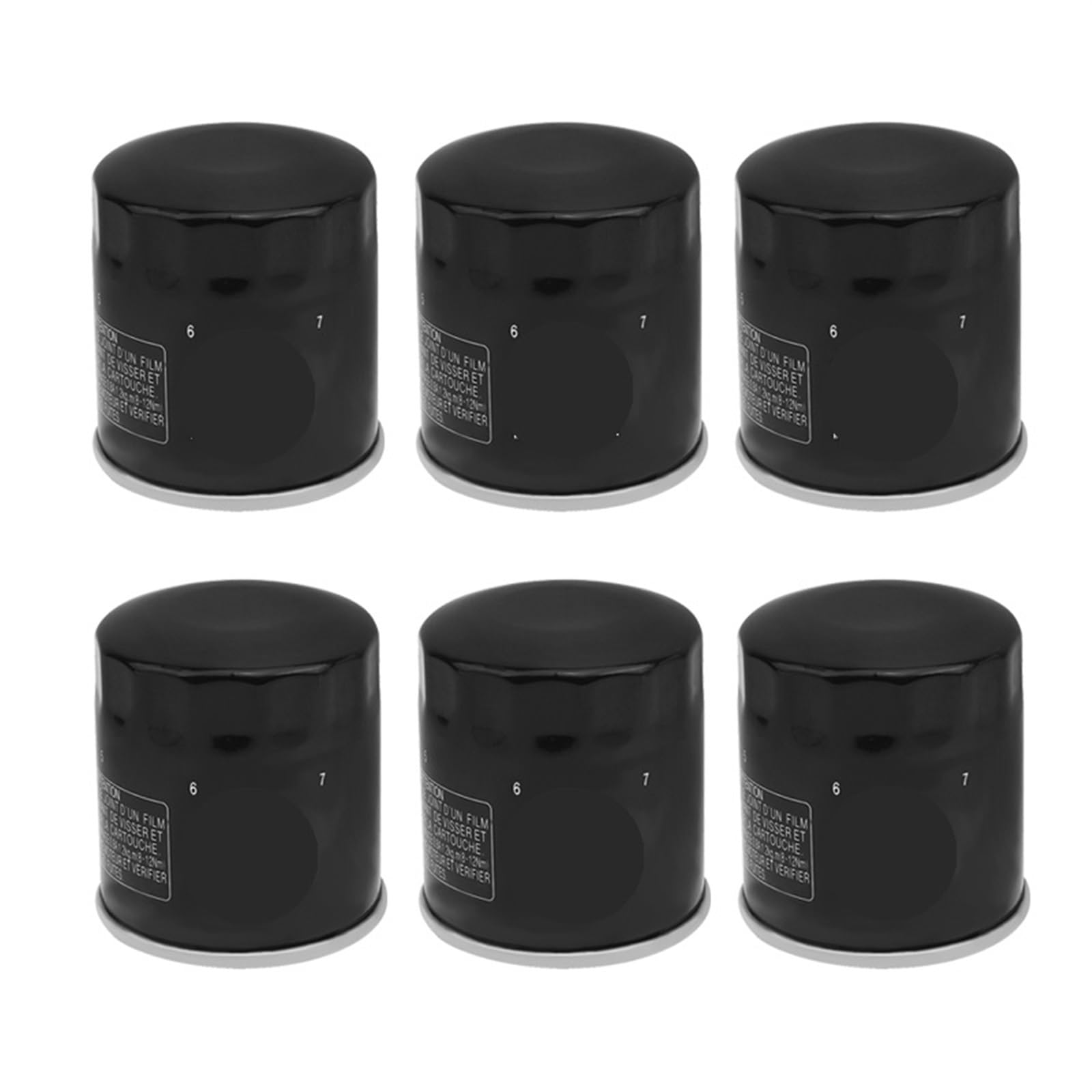 Motorrad 1/2/4/6 PC Ölfilter for CBR400 CBR400RRH CBF500 CBR600 F2 F3 F4 CBR600F CBR600F2 CBR900RR CBR1000F CBR1100XX(6 PCS) von DTEYSD