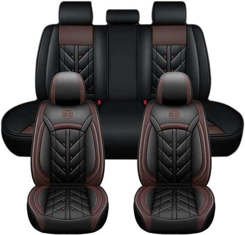 DTGPRO Autositzbezüge Set passend für Audi TT TTS Q9 S1 SQ8 SQ2 SQ7 TT Offroad A2 A0 Q4 e-tron Concept e-tron GT passend für Autositzbezüge/Coffee von DTGPRO