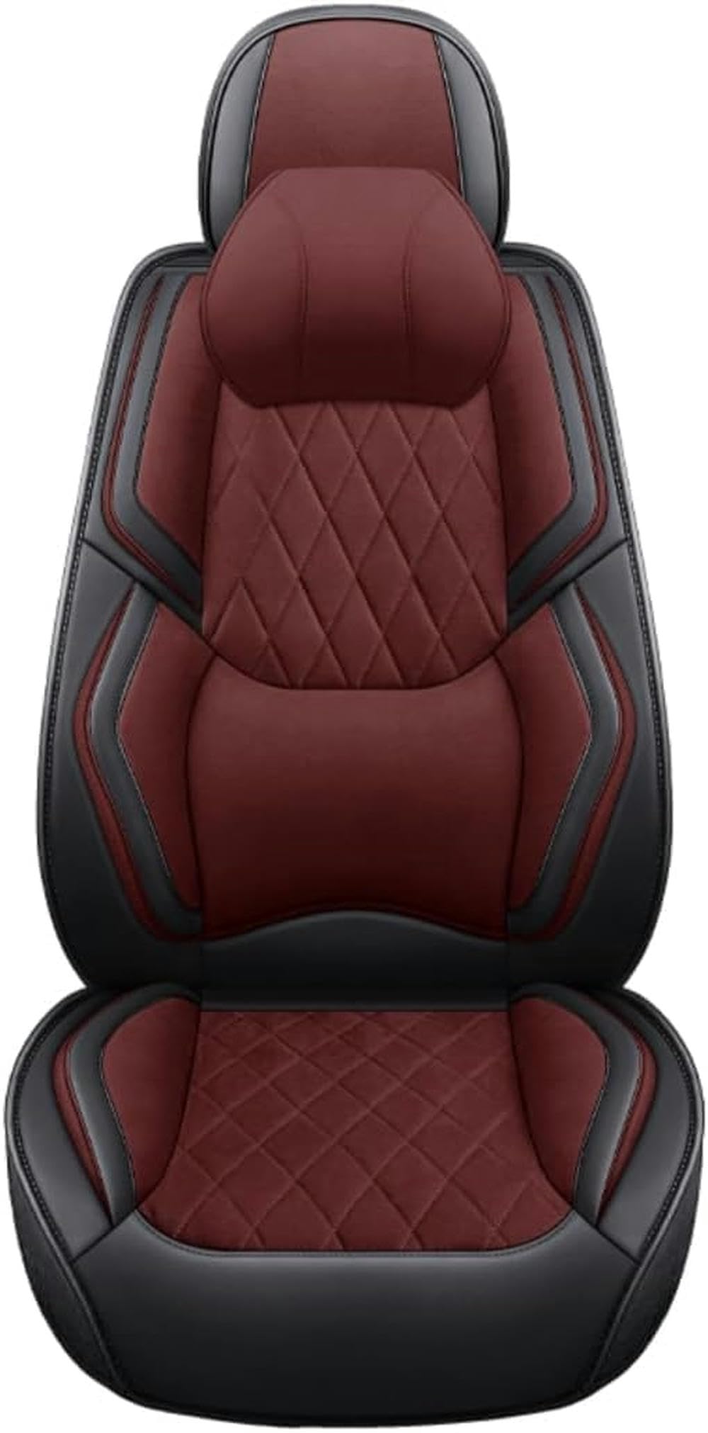 DTGPRO Autositzbezug-Set passend für Benz W203 W204 W205 W211 W212 W213 W124 GLK GLC W164 W166 GLE passend für Autositzbezüge / Dunkelrot Deluxe von DTGPRO