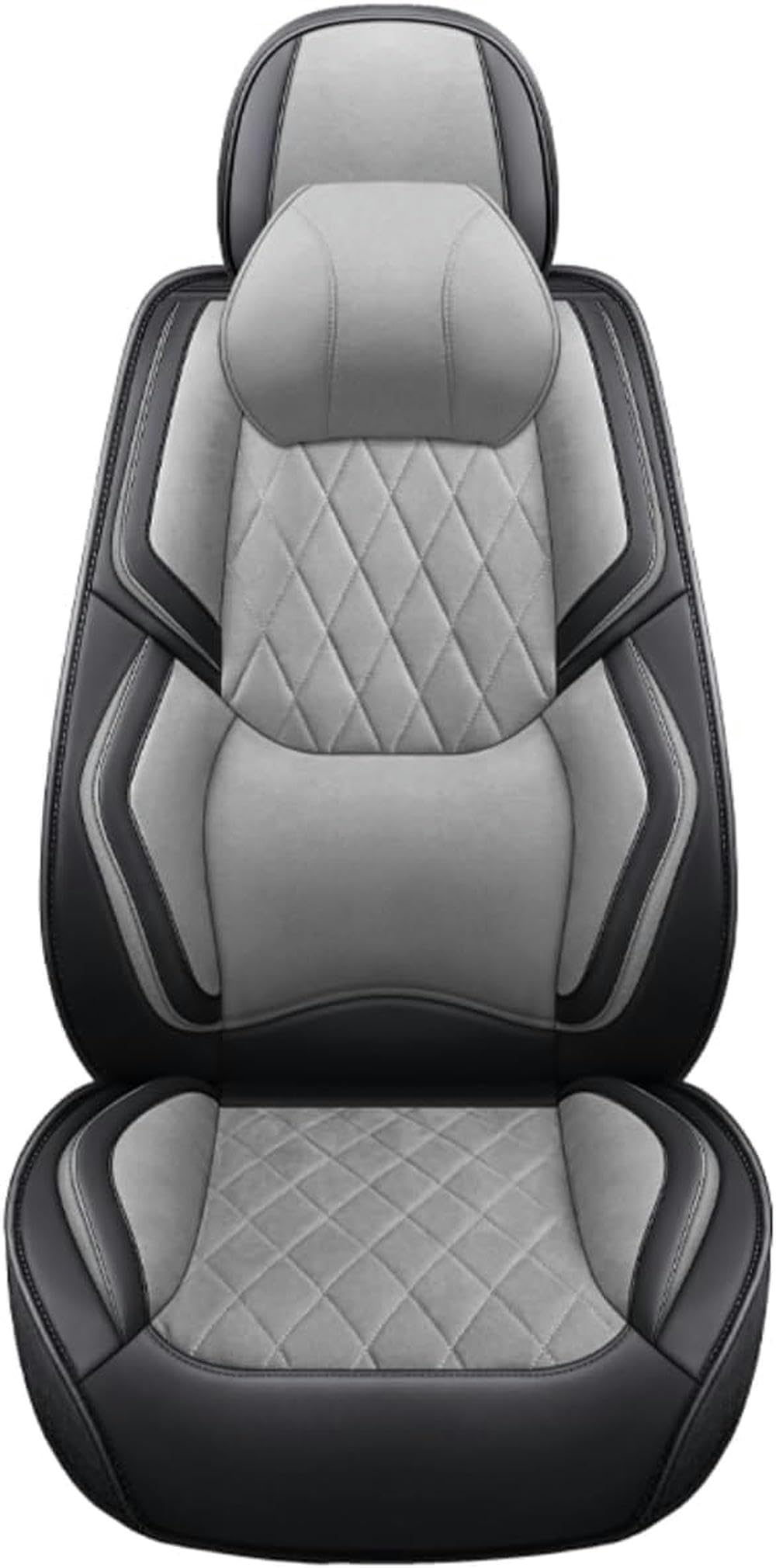 DTGPRO Autositzbezug-Set passend für alle Audi Modelle A1 A3 A4 A5 A6 A7 A8 A4L A6L Q2 Q3 Q5 Q7 geeignet für Autositzbezüge/Grey Deluxe von DTGPRO