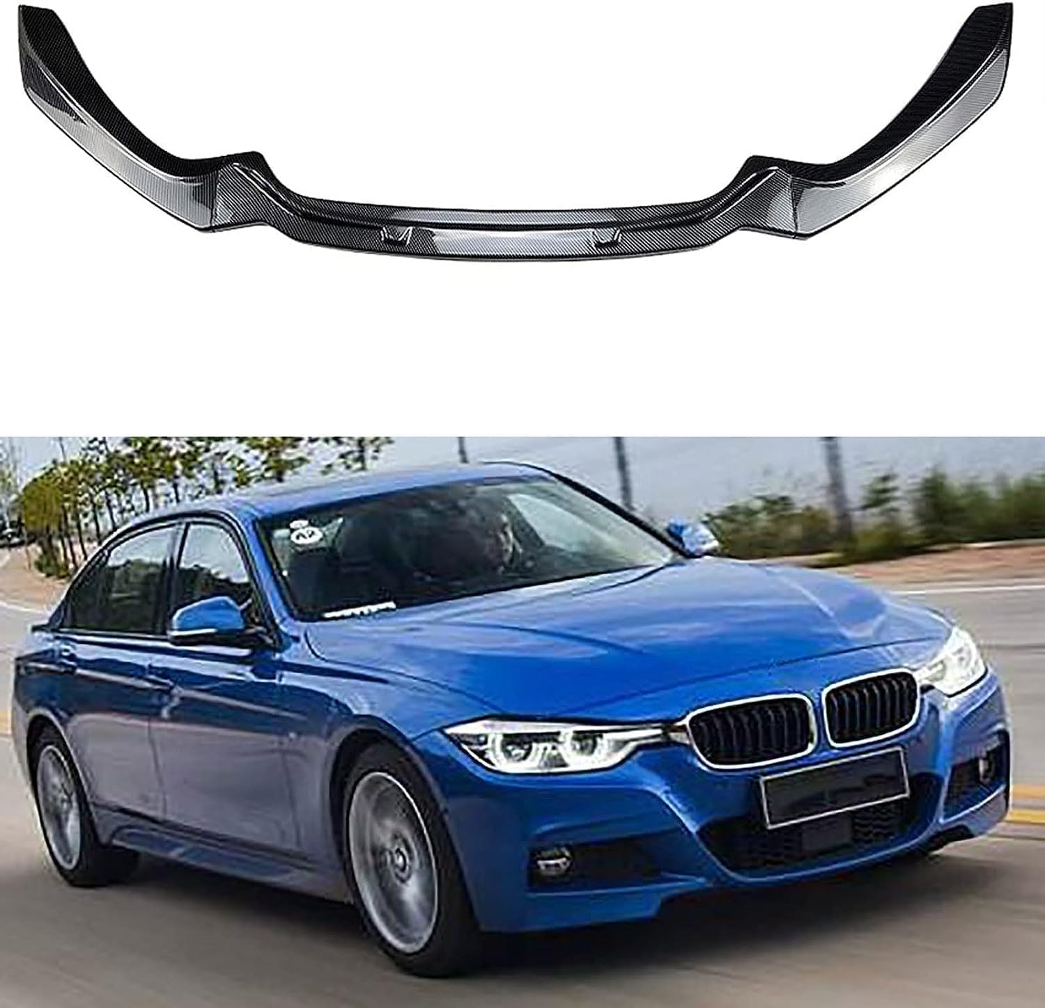 Auto Front Spoiler fur BMW 1 Series F20 F21 M-Pack 118i 120i 2015-2019, Frontlippe Spoilerschutz FrontstoßStange Dekor. von DTGTEX