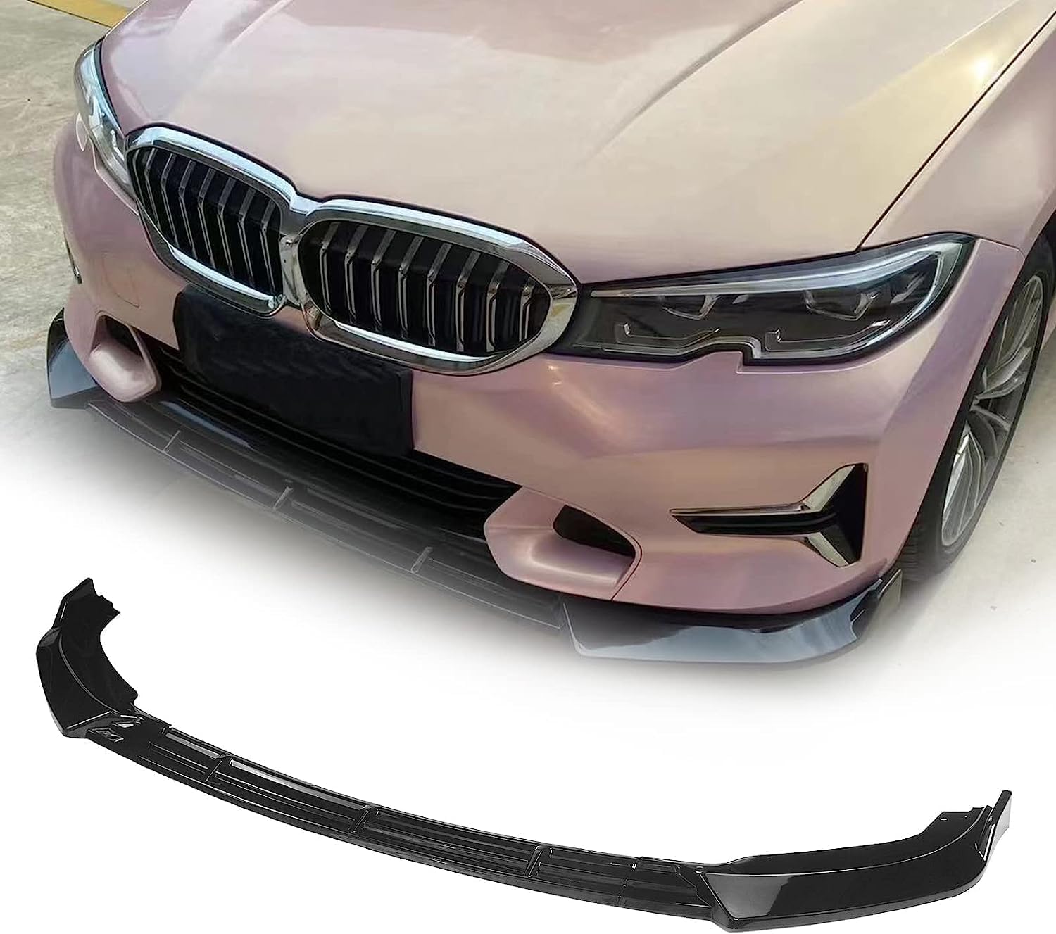 Auto Front Spoiler fur BMW 3-Series G20 G21 2019-2021, Frontlippe Spoilerschutz FrontstoßStange Dekor. von DTGTEX