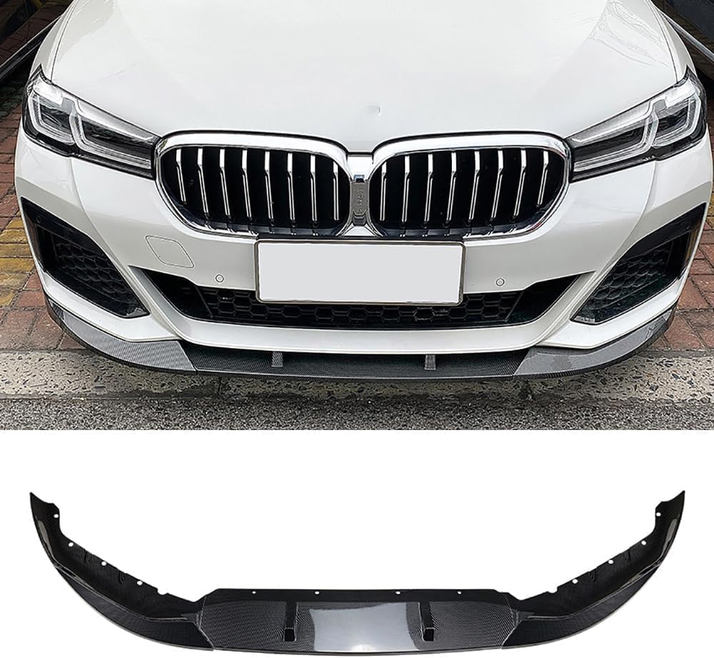 Auto Front Spoiler fur BMW 5er G30 M Sport 525i 530i 2021 2022 2023, Frontlippe Spoilerschutz FrontstoßStange Dekor. von DTGTEX