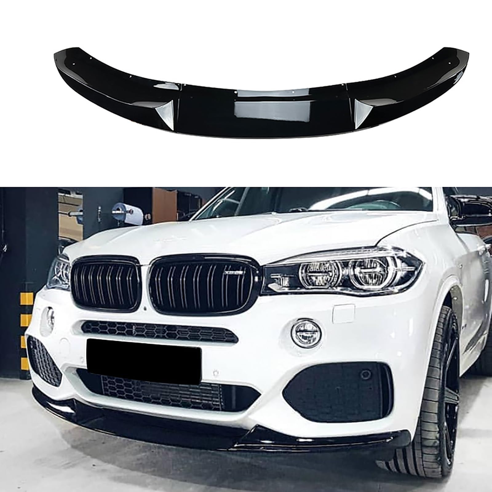 Auto Front Spoiler fur BMW X5 F15 2014-2018, Frontlippe Spoilerschutz FrontstoßStange Dekor. von DTGTEX