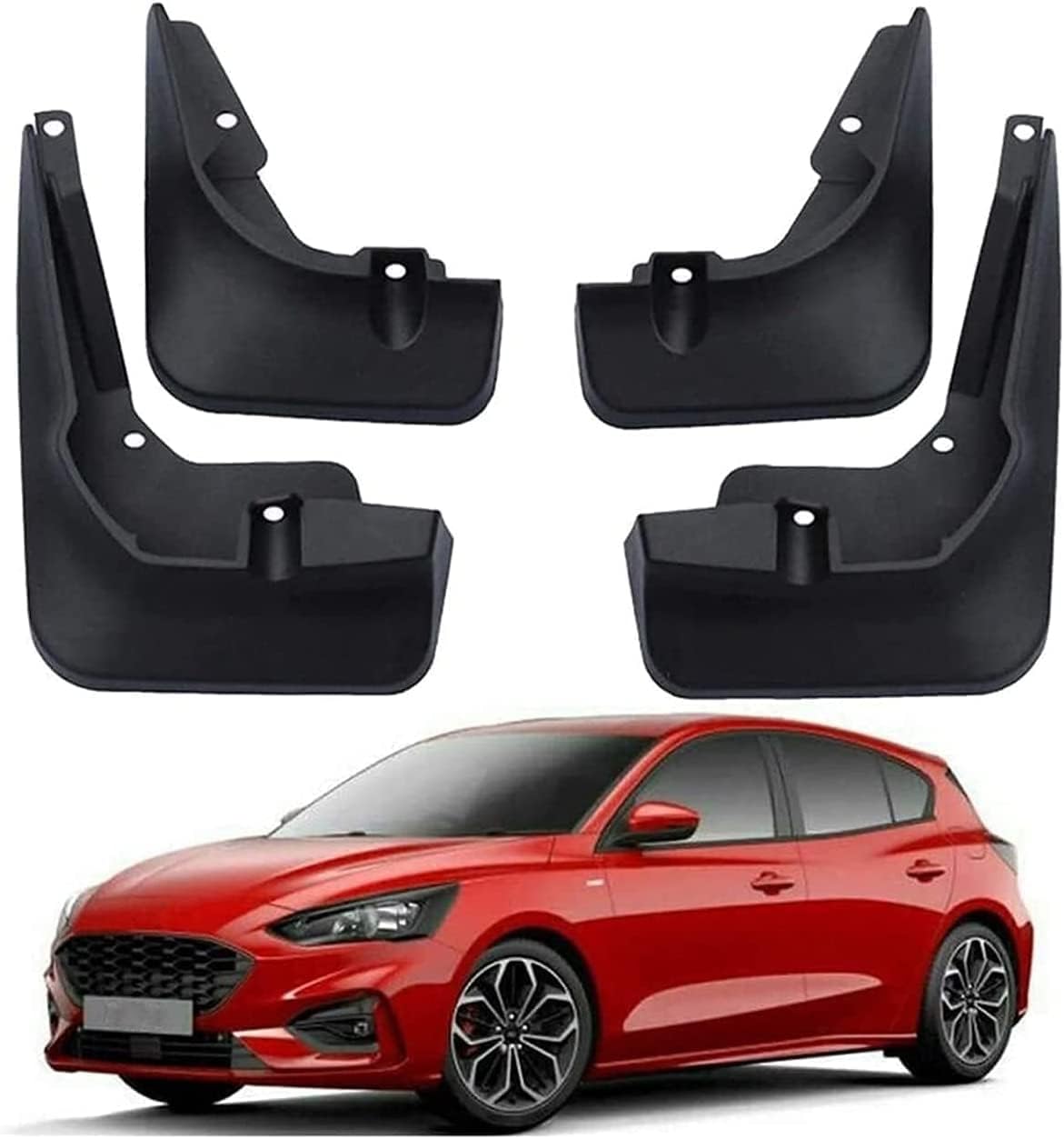 Auto Schmutzfänger für Ford Focus MK4 Hatchback ST-Line 2019-2020, Vorne Hinten Fender Spritzschutz Dustproof Kratzfest Korrosions Dekoration Zubehör von DTGTEX