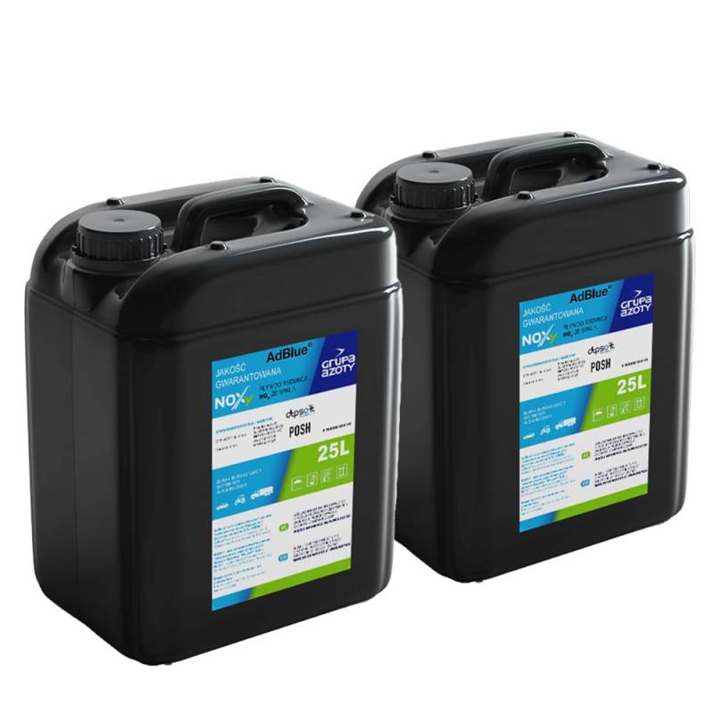 DTP-SOFT AdBlue 2 x 25L | Hochreine AdBlue-Harnstofflösung für die SCR-Abgasbehandlung, 20/25 Liter, hohe Qualität (2 x 25L) von DTP-SOFT