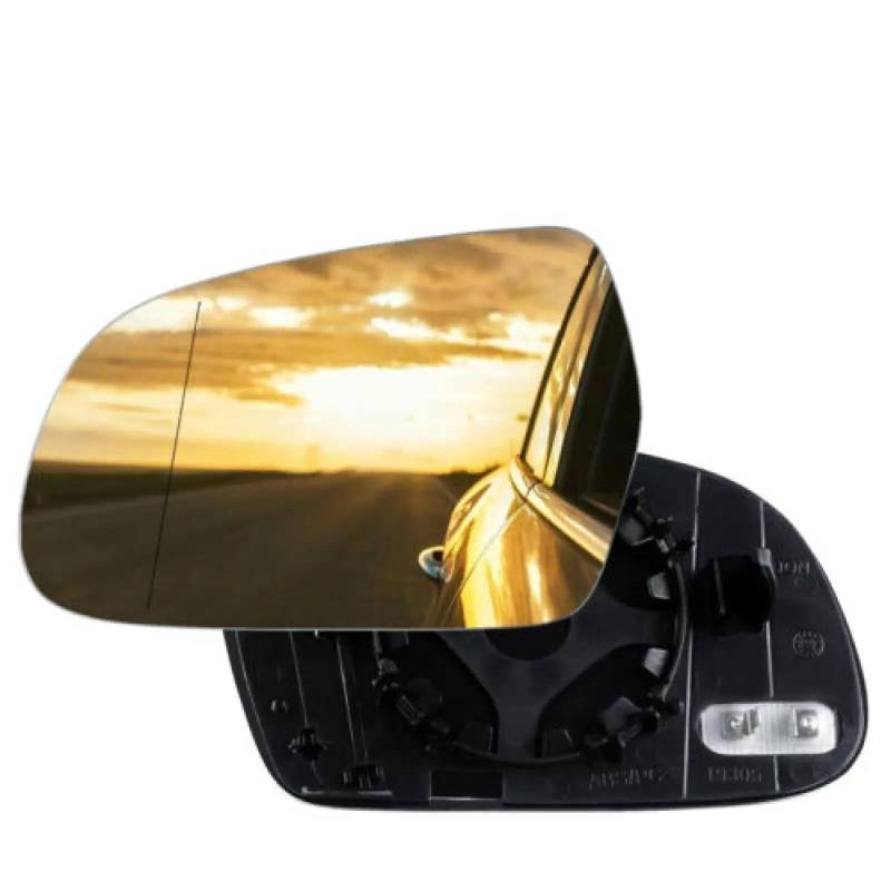Ultradünne Spiegel 1 Stück Auto-Rückspiegelglas Seitlich Beheizt Beschlagfreier Rückspiegel Für A3 8P A4 B8 8K A5 von DTSGCX