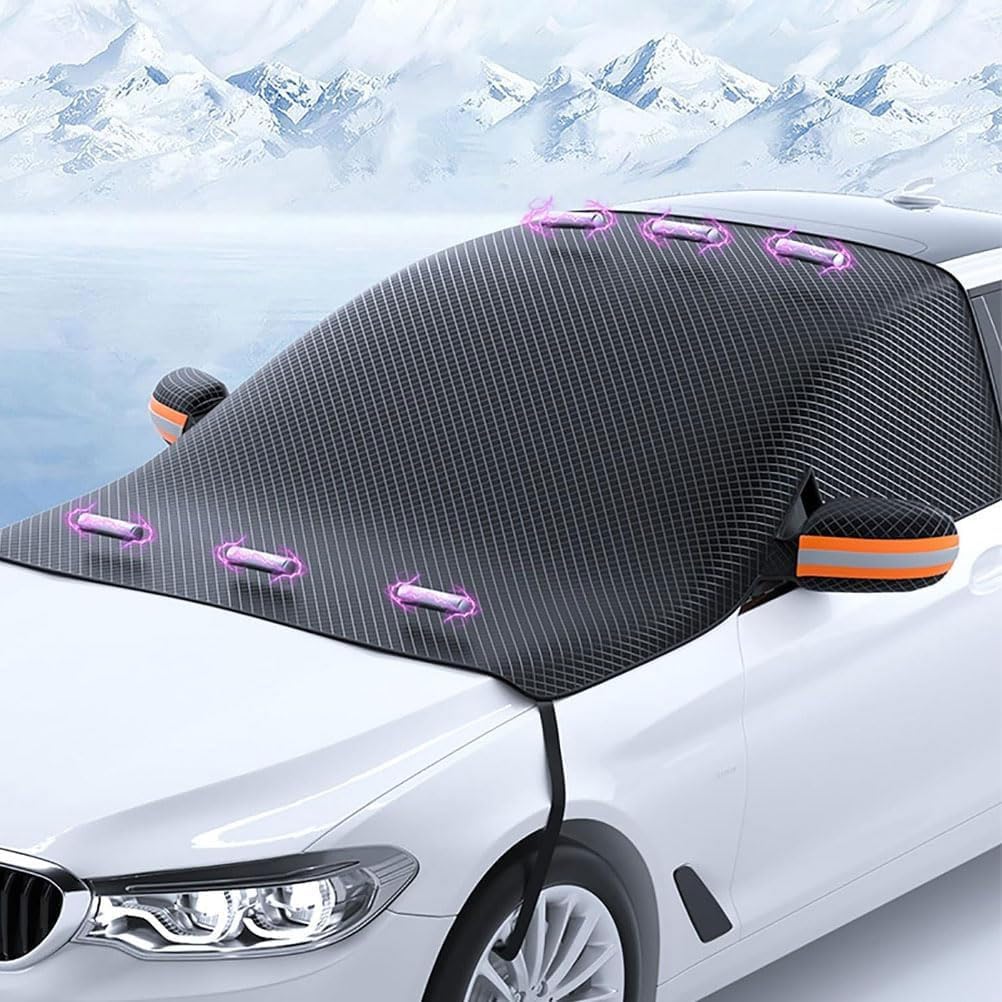 Auto Windschutzscheibenabdeckung Für Tesla Model Y 2019-2024, Frontscheibenabdeckung Windschutzscheiben Abdeckung Sonnenblende Wintergegen Schnee von DTZAEUKE