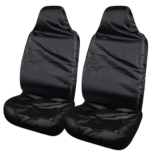 DUANJIAN 2 Stück Sitzschoner für Autositze für Toyota CHR EV 2020-2023, Rutschfestem Boden Wasserdicht Große Netztaschen Leder und Stoff Autositze Zubehör von DUANJIAN