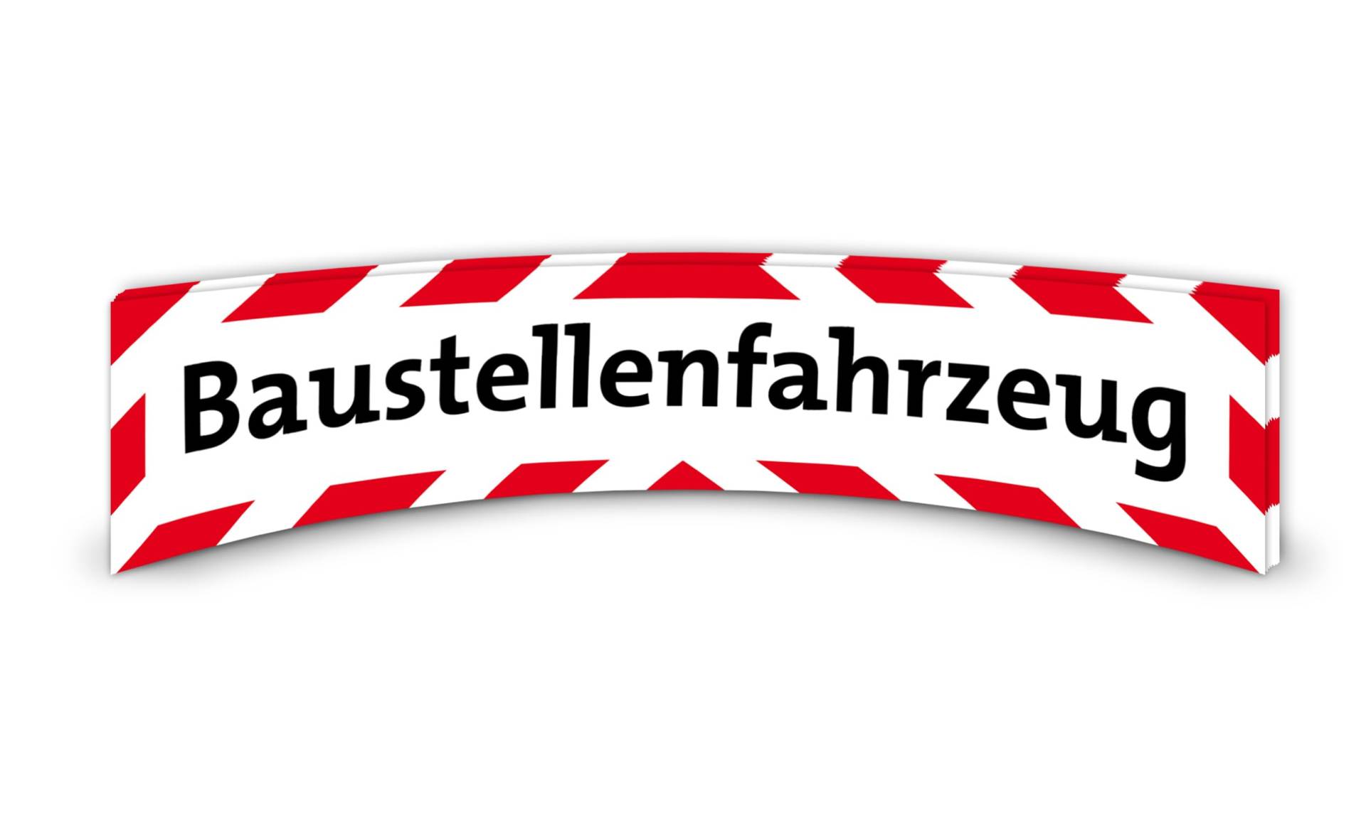 BAUSTELLENFAHRZEUG Auto Aufkleber Hinweis Baustelle Warnhinweis wetterfest & UV beständig 42cm Folie Sticker von DUB SPENCER