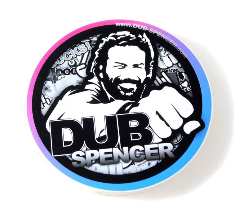 DUB SPENCER Kult Aufkleber in 2 Versionen | You Are in Trouble Decal Patch Ø 95 mm | UV beständig | für Outdoor & Indoor von DUB SPENCER