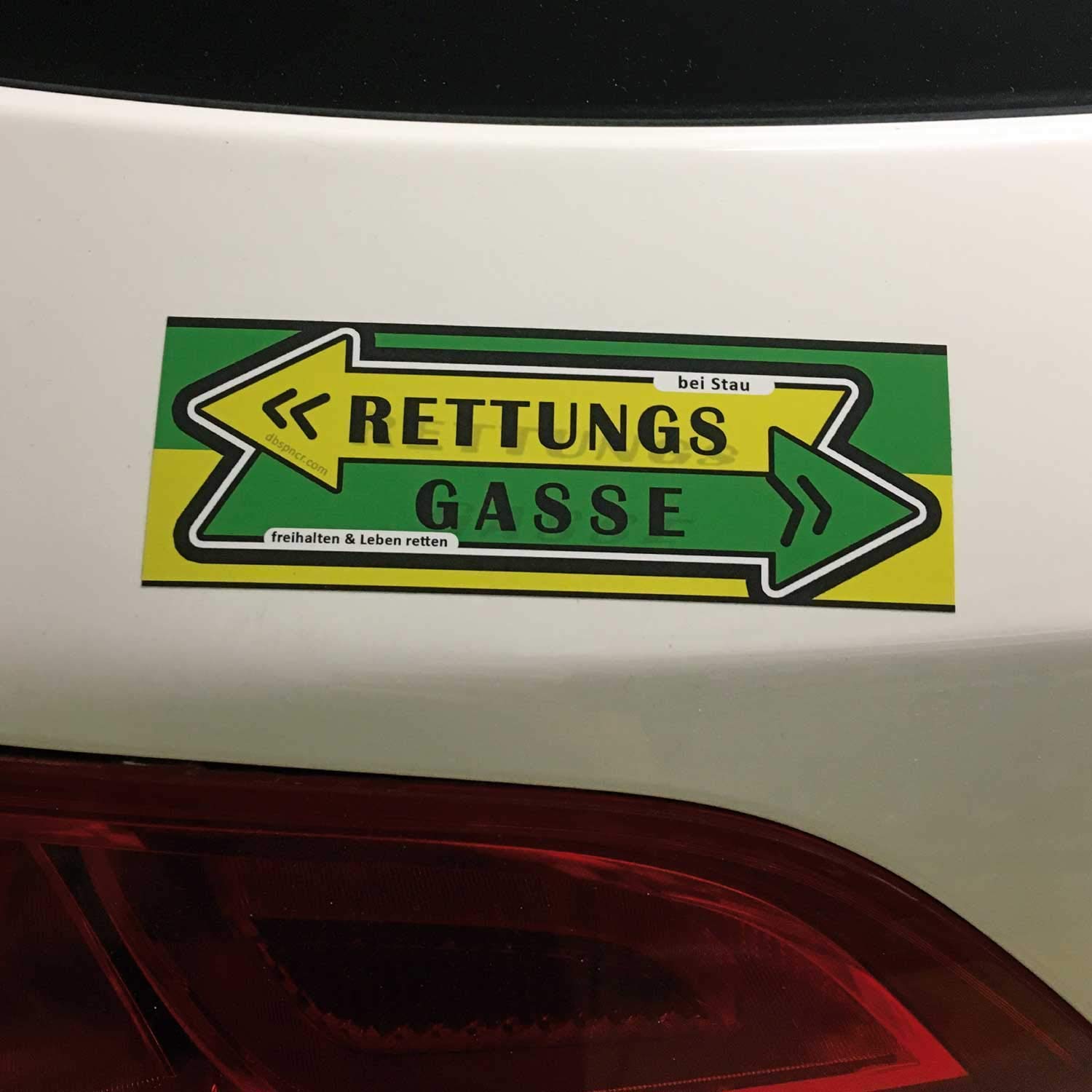 RETTUNGSGASSE bilden Sticker Leben retten bei Stau Aufkleber Dub von DUB SPENCER