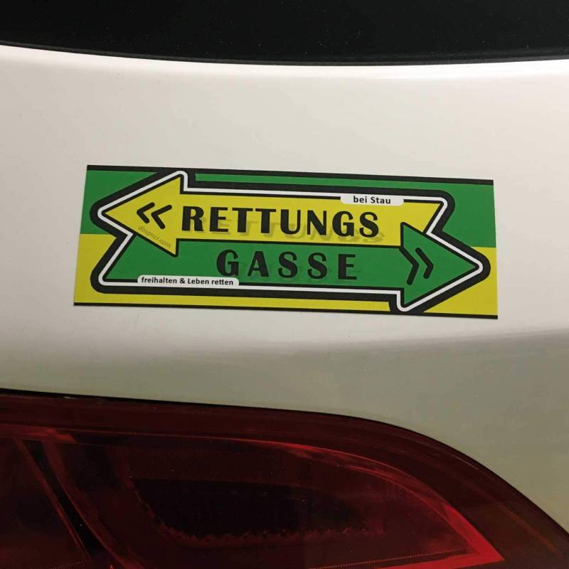 RETTUNGSGASSE bilden Sticker Leben retten bei Stau Aufkleber Dub von DUB SPENCER