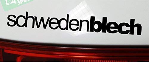 SCHWEDENBLECH Sticker Low Sweden deep Elch Tuning Aufkleber Decal - Dub (weiß innenklebend) von DUB SPENCER