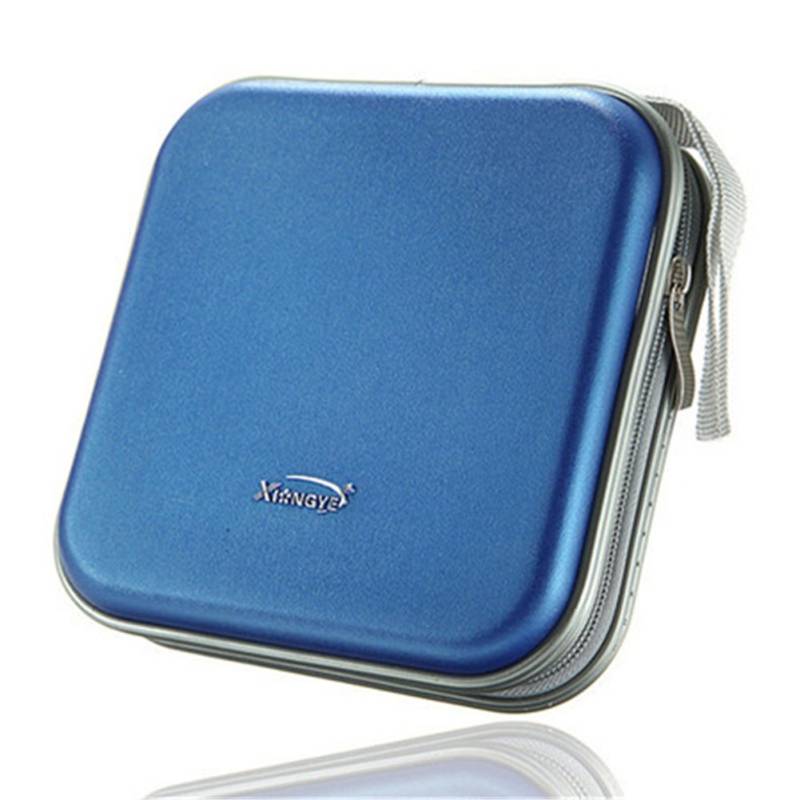 DUBENS 40 Disc CD DVD VCD DJ Storage Media Holder Case Box Tasche Tragetasche, Aufbewahrung Hülle Etui Hart Gehäuse (Blau) von DUBENS