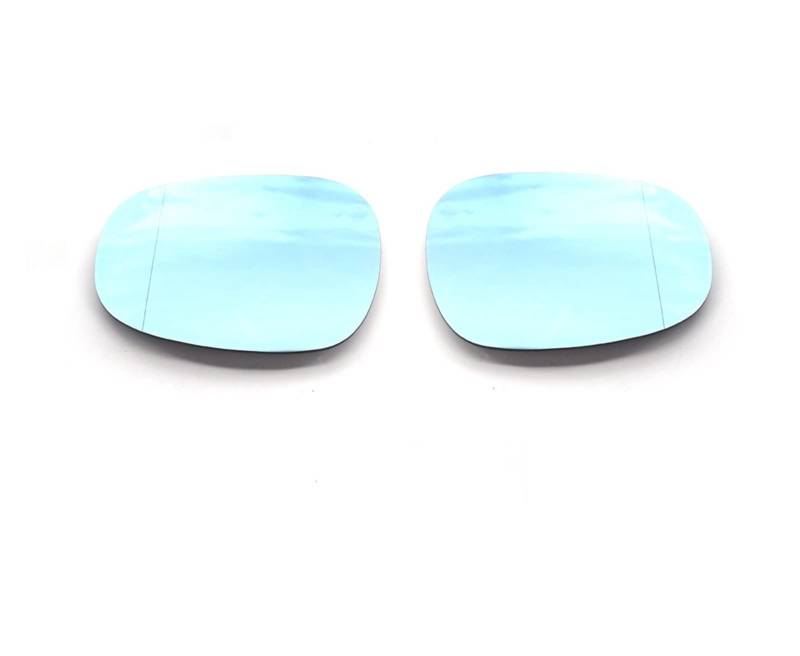 Außenspiegelglas Für E90 E92 E93 M3 LCI Style E80 E81 E87 Seitenspiegelglas Heizung Antibeschlag Abtauung Türflügelspiegelfolie Seitenspiegelglas(A Pair-Blue) von DUDUYANG