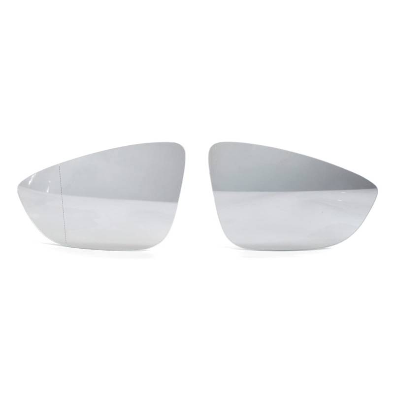 Außenspiegelglas Für VW CC EOS Für Scirocco Für Jetta MK6 Für Passat B7 Für Beetle EU-Modell Beheiztes Front-Links-Rechts-Rückspiegelglas Seitenspiegelglas(A Pair White) von DUDUYANG