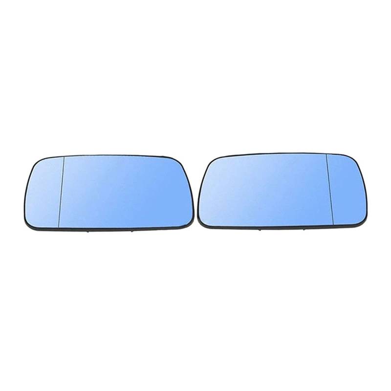 Außenspiegelglas Für X5 E53 1999 2000 2001 2002 2003 2004 2005 2006 3.0i 4.4i Auto Seitenspiegel Glas Auto Links/Rechts Rückspiegel Seitenspiegelglas(Blau) von DUDUYANG