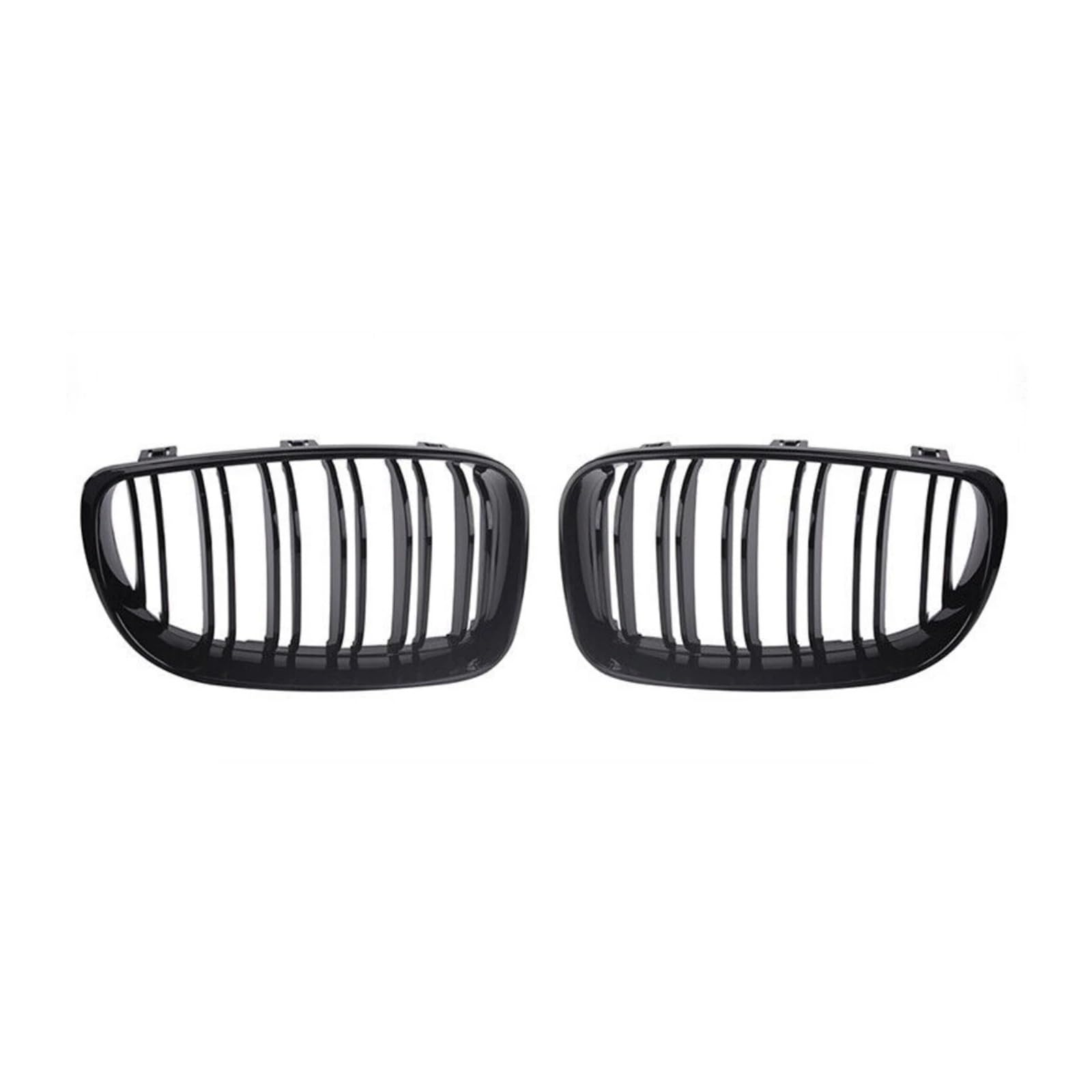 Front Kühlergrille 1 Paar Für E81 E87 E82 E88 128i 130i 135i 2008 09 10 11 12 2013 Auto-Frontstoßstange Nierengitter Glänzend Schwarz Double Line Racing Grill Auto Frontgrill von DUDUYANG