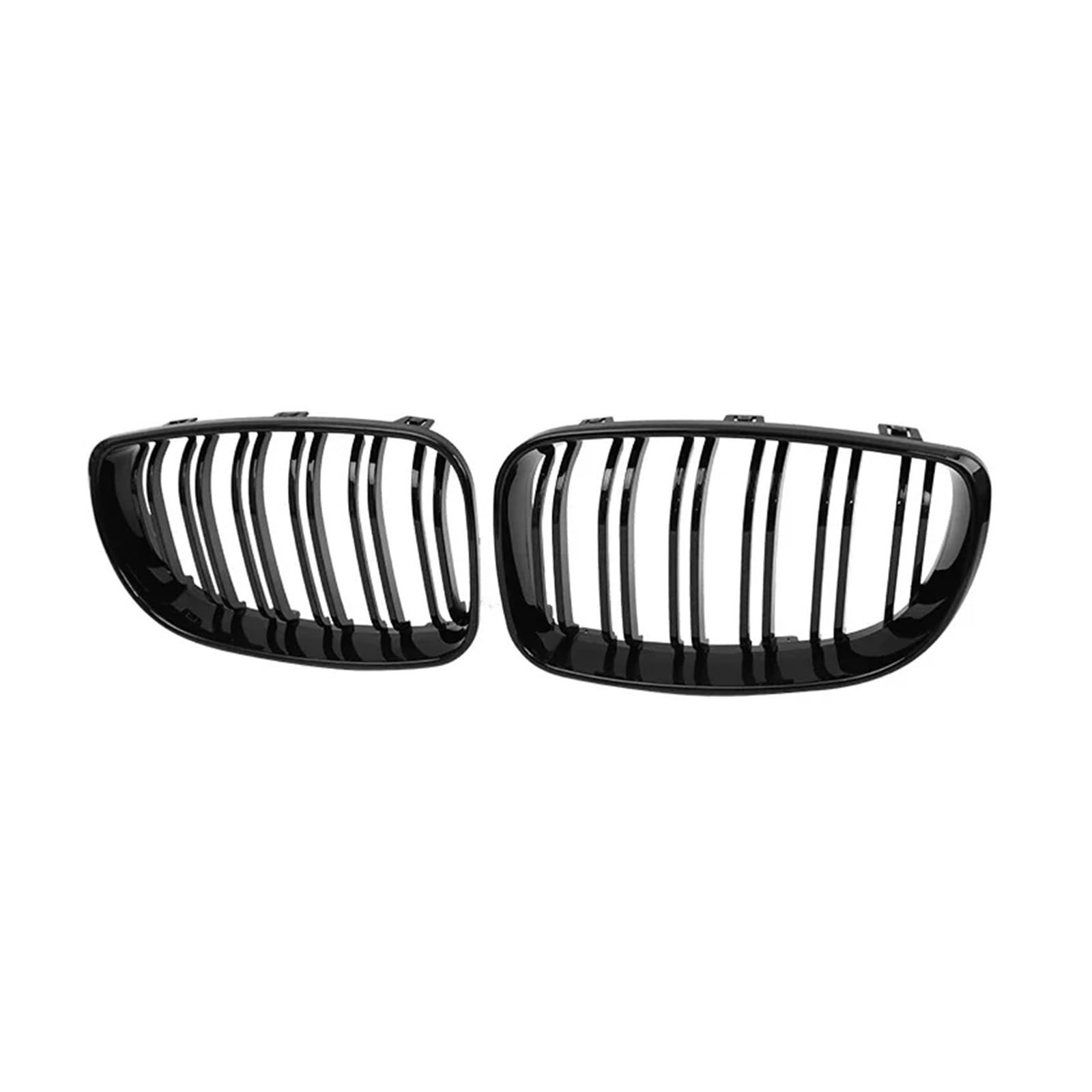 Front Kühlergrille Auto-Frontstoßstange Nierengrill Racing Grills Gitter Glänzend Schwarz Dual-Lamellen-Grill Für E81 E87 E82 E88 128I 130I 135I 2007 08 09 10 2011 Auto Frontgrill von DUDUYANG