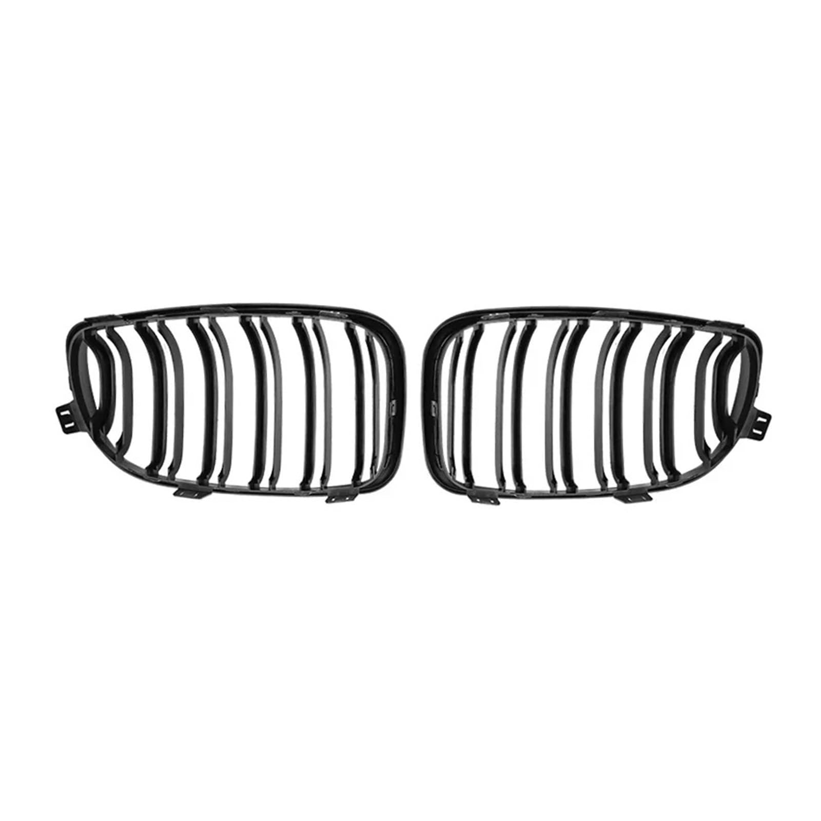 Front Kühlergrille Auto-Frontstoßstange Nierengrill Racing Grills Gitter Glänzend Schwarz Dual-Lamellen-Grill Für E81 E87 E82 E88 128I 130I 135I 2007–2011 Auto Frontgrill von DUDUYANG