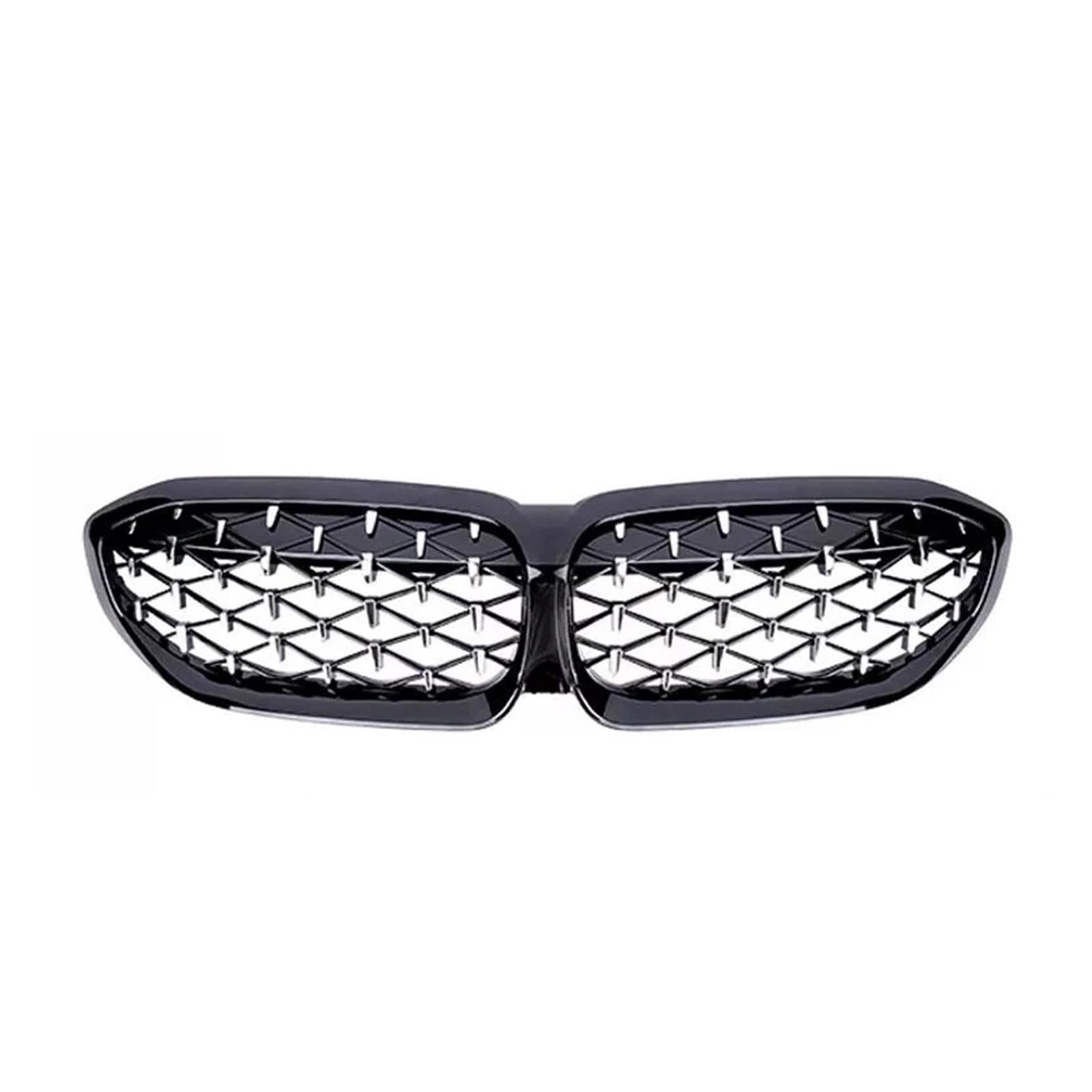 Front Kühlergrille Für 3er G20 318i 320i M340i Für M3 2019 2020 2021 2022 2023 Kühlergrill SCHWARZ Frontnierengrill Sport Auto Frontgrill(19-22 Black Silver) von DUDUYANG